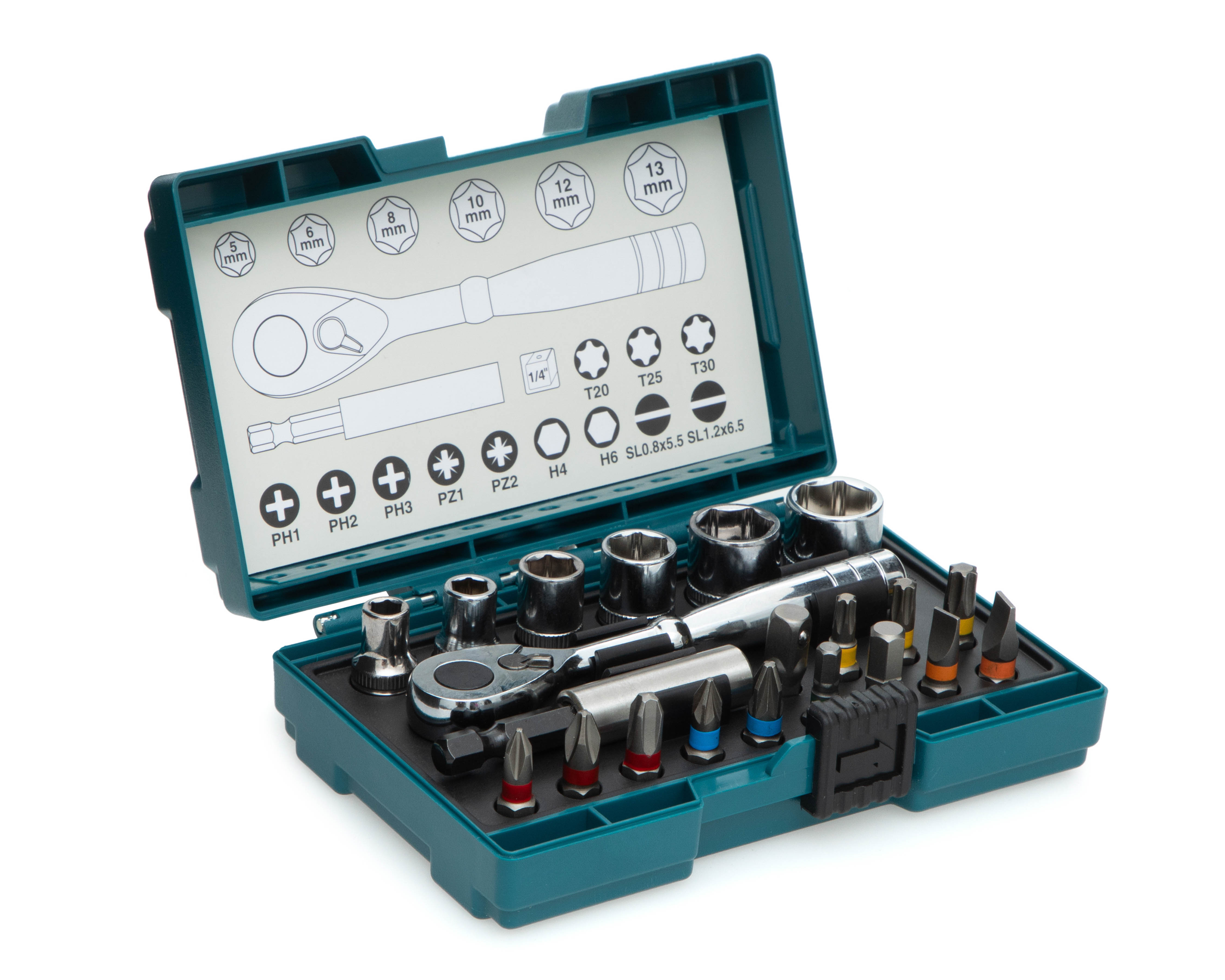 Foto 2 pulgar | Foto 1 | Juego de Herramientas Makita 22 Piezas