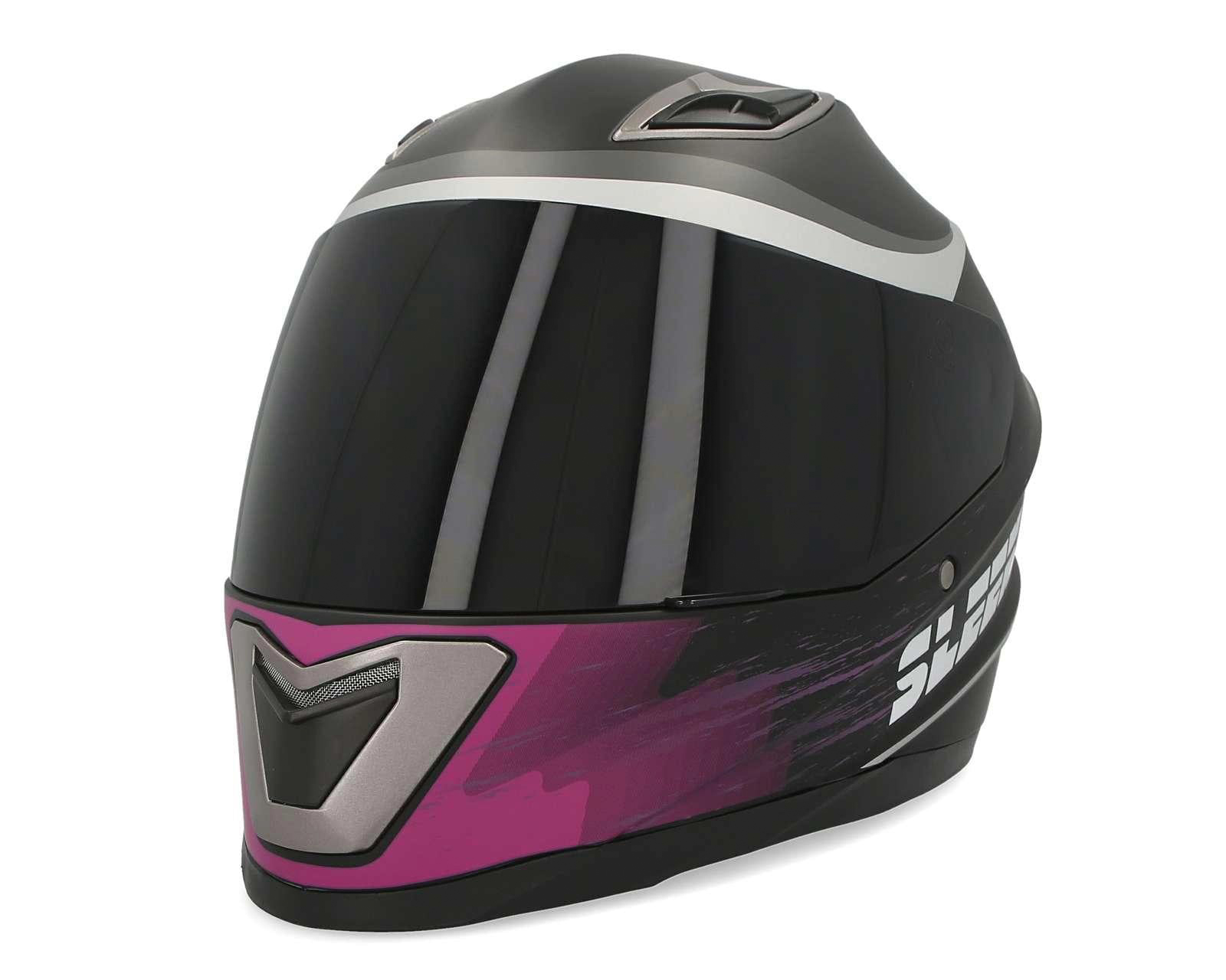 Casco para Motociclista Sleek Grande Negro