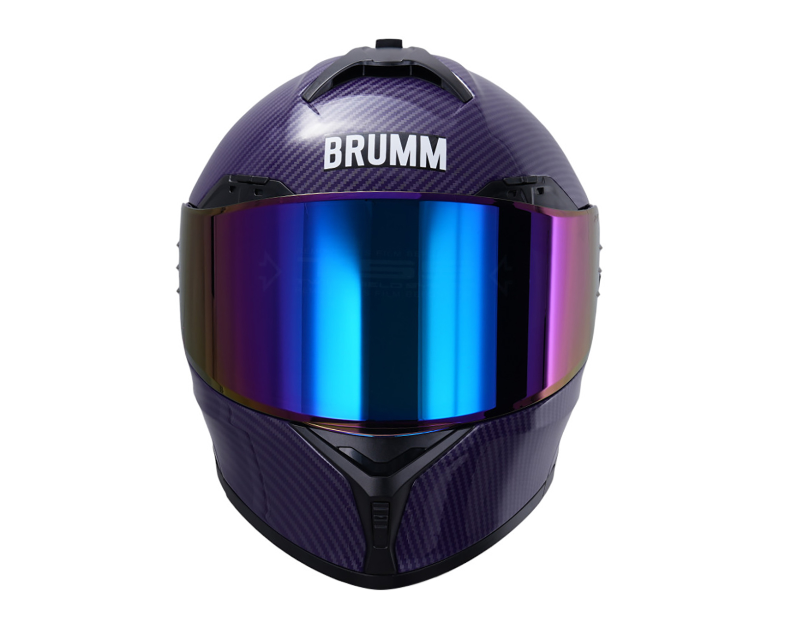 Foto 5 | Foto 5 | Casco para Motociclista Brumm Mediano Morado Abatible