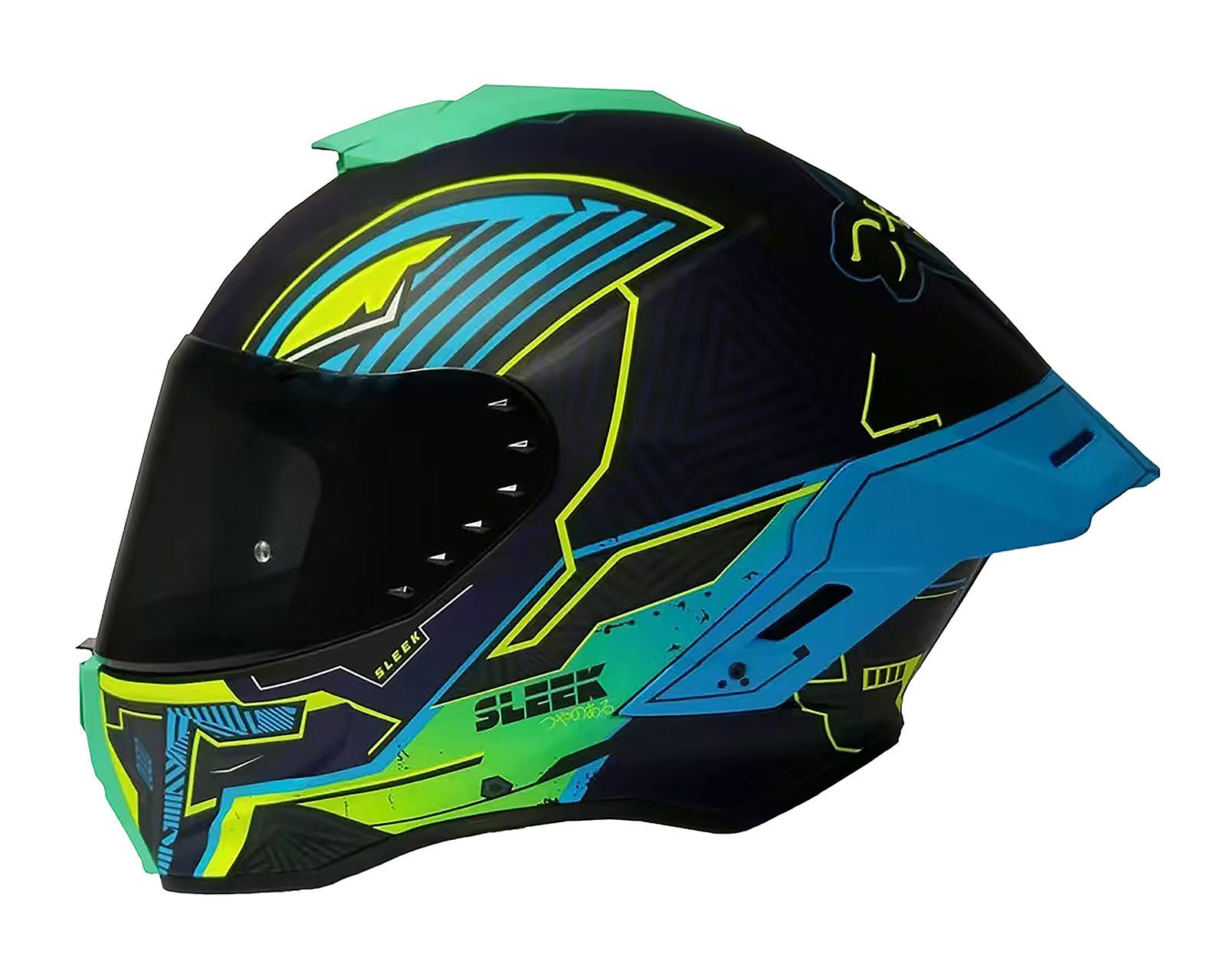 Foto 1 | Foto 1 | Casco para Motociclista Sleek Mediano Multicolor Abatible