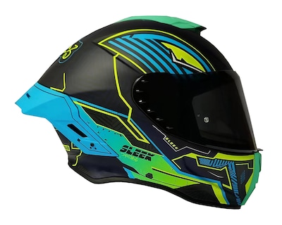 Foto 3 | Foto 3 | Casco para Motociclista Sleek Mediano Multicolor Abatible