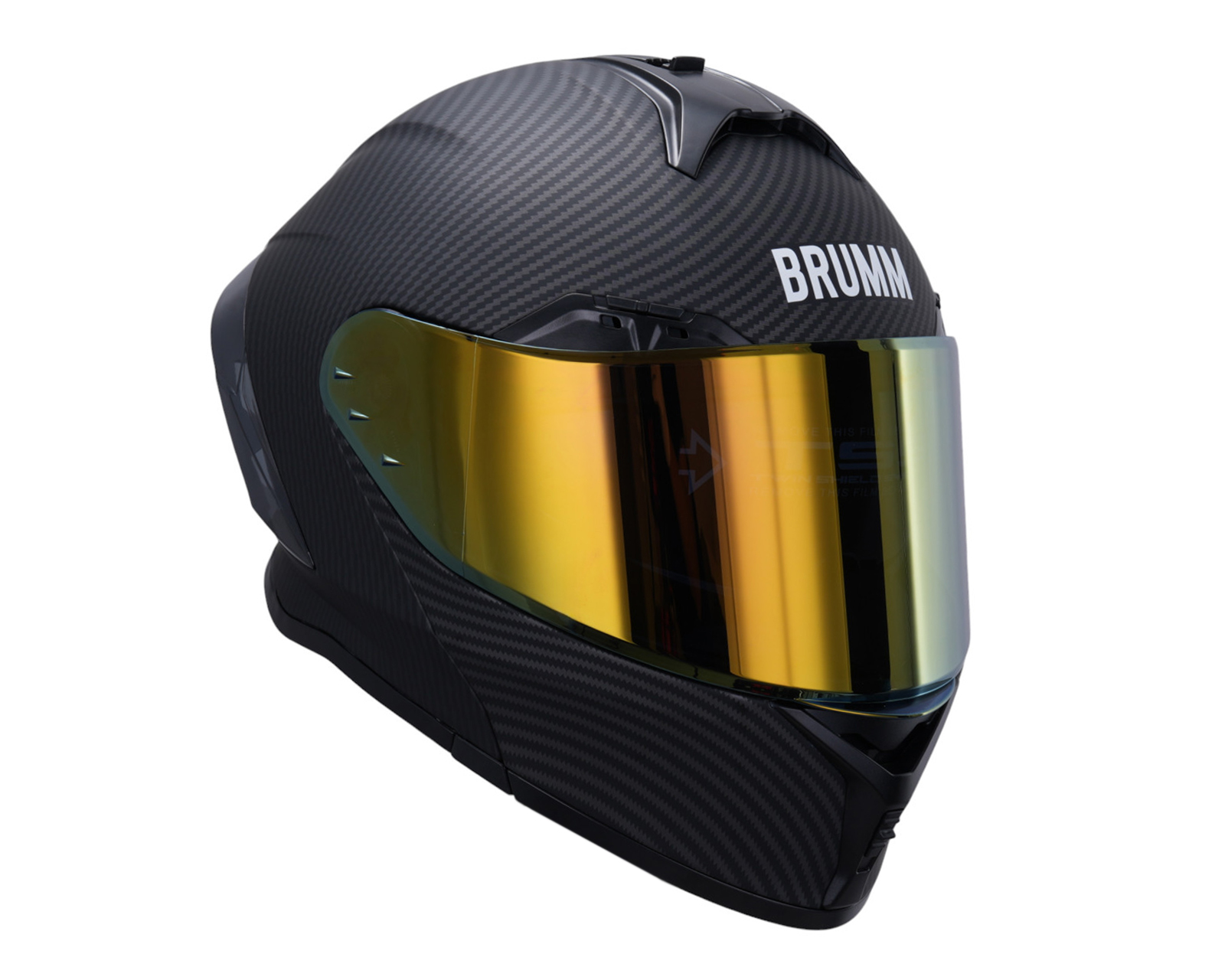 Foto 6 pulgar | Foto 5 | Casco para Motociclista Brumm Mediano Negro Abatible