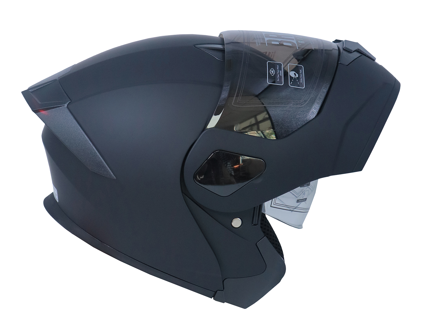 Foto 5 pulgar | Foto 4 | Casco para Motociclista Brumm Grande Azul Marino Abatible