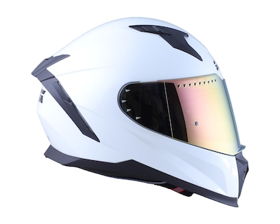 Foto 3 | Foto 3 | Casco para Motociclista Sleek Grande Blanco Abatible