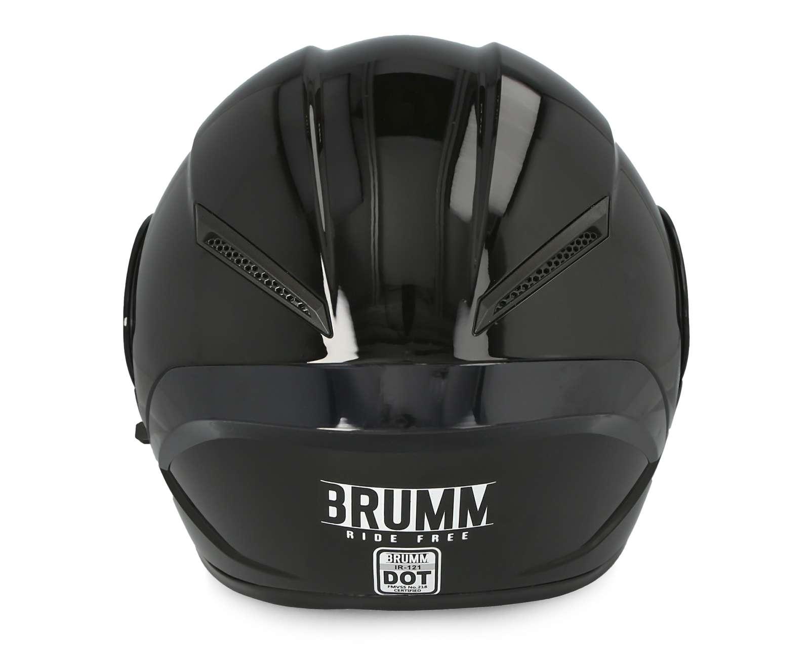 Foto 6 pulgar | Foto 5 | Casco para Motociclista Brumm Grande Negro