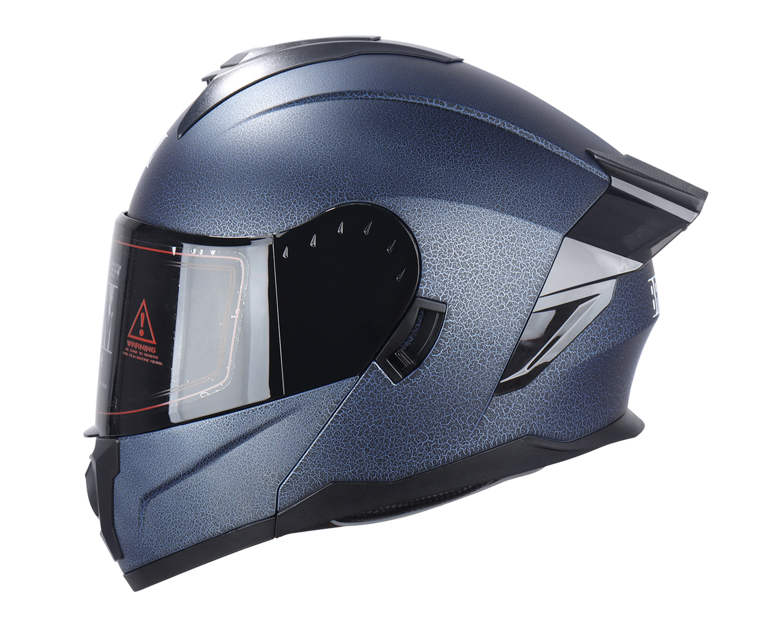Foto 3 pulgar | Foto 2 | Casco para Motociclista Brumm Extragrande Azul con Luz Led