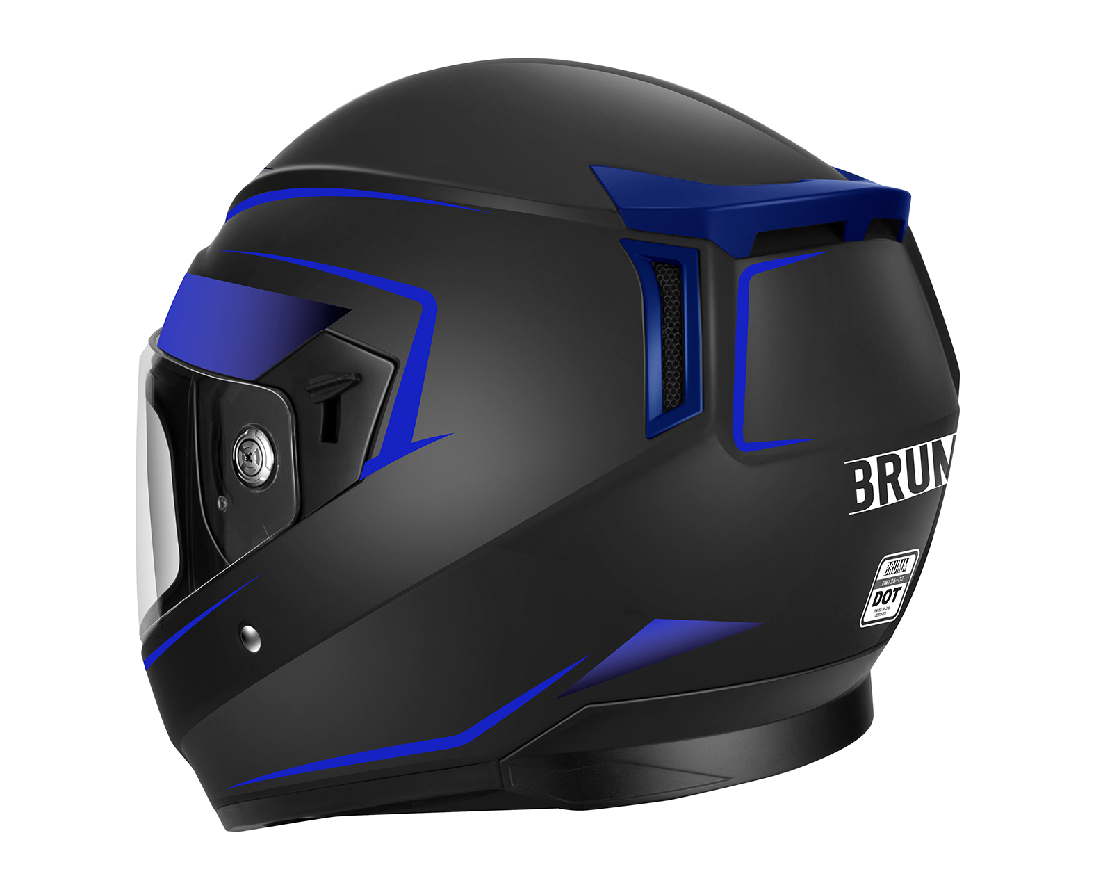 Foto 2 | Foto 2 | Casco para Motociclista Brumm Mediano Negro con Doble Visor