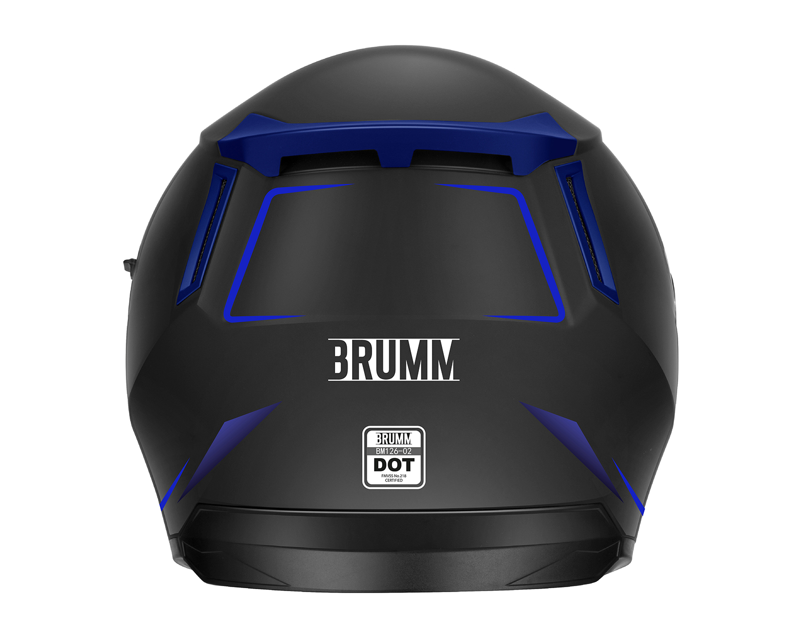 Foto 4 pulgar | Foto 3 | Casco para Motociclista Brumm Mediano Negro con Doble Visor