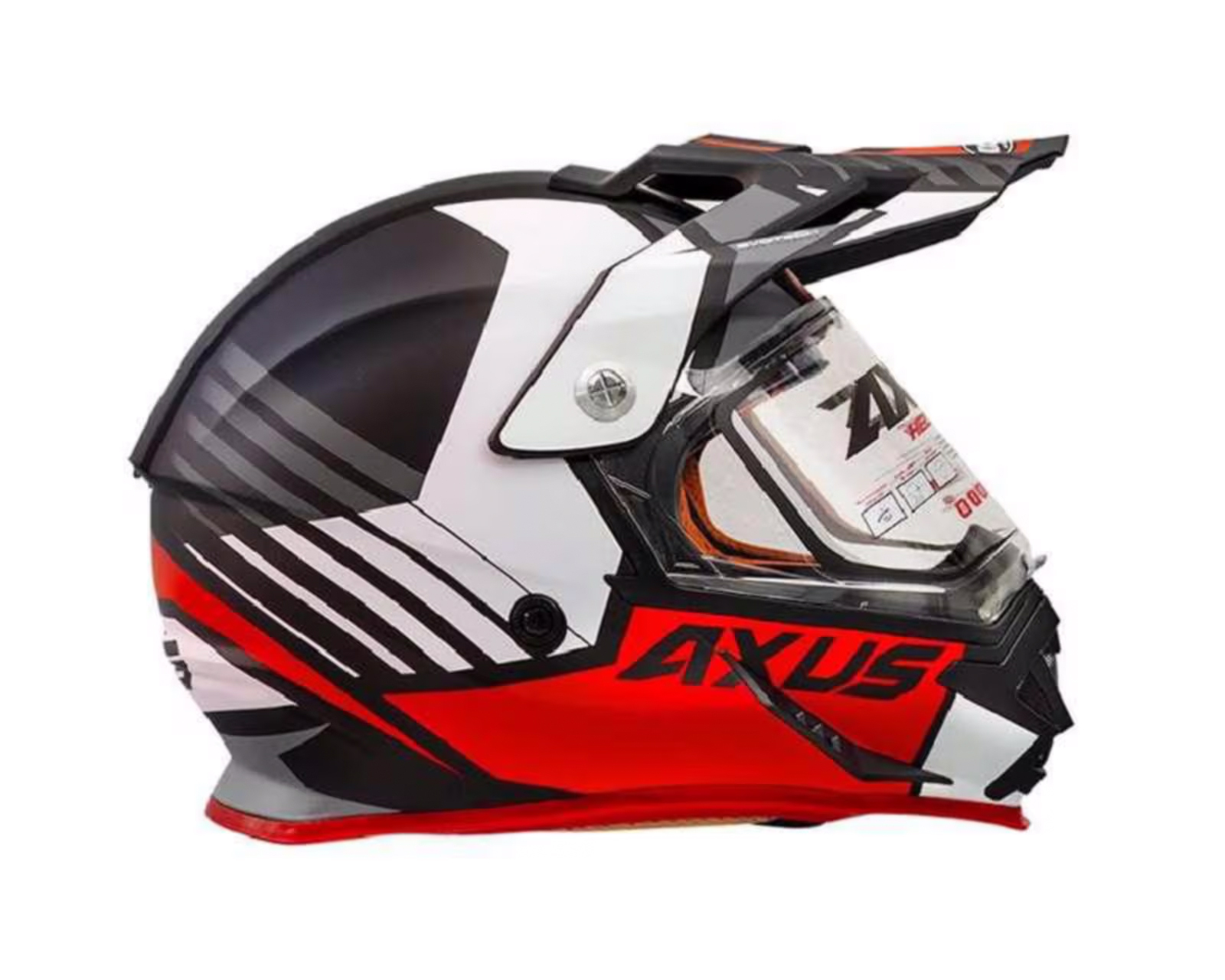 Casco para Motociclista Axus Extragrande Negro