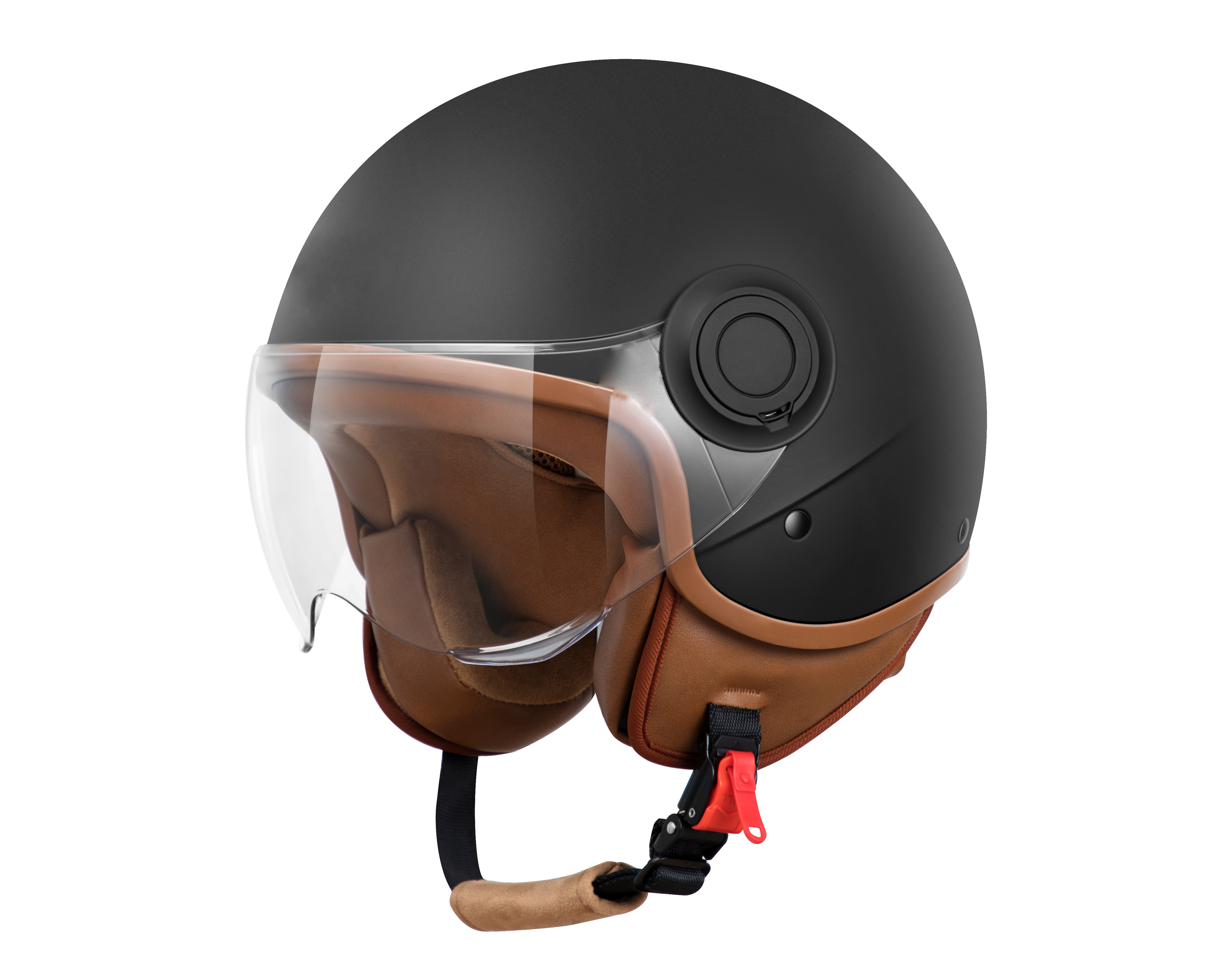 Casco para Motociclista Brumm Grande Negro
