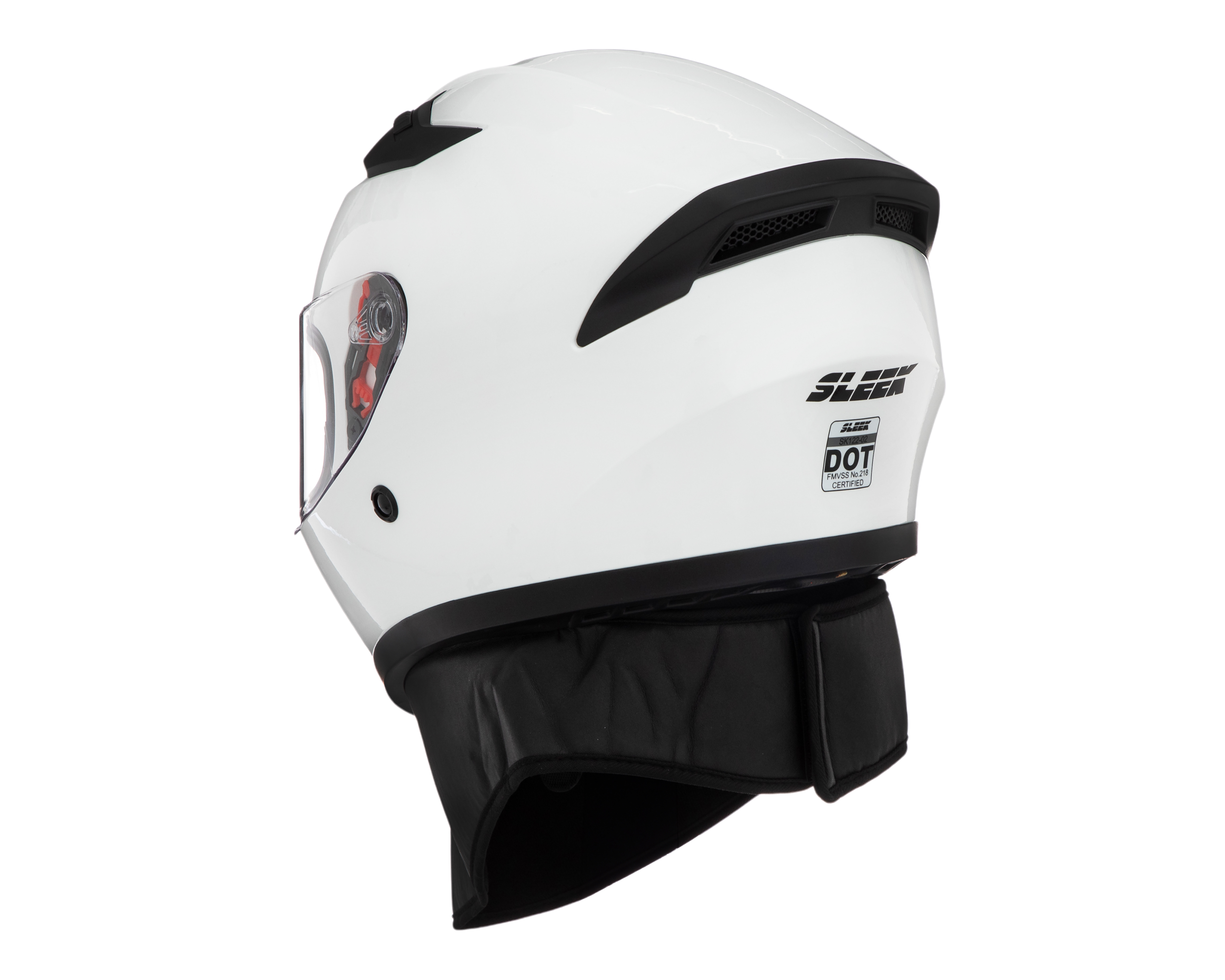Foto 4 pulgar | Foto 3 | Casco para Motociclista Sleek Mediano Blanco