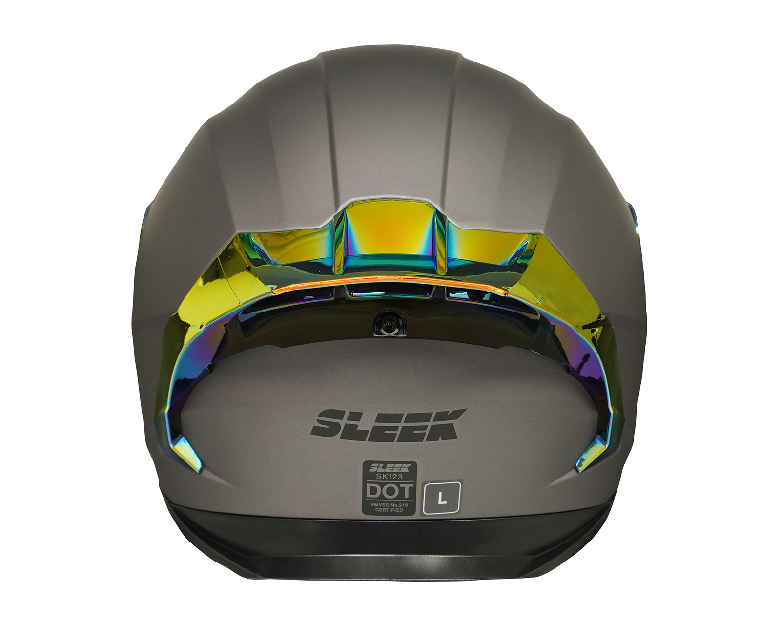 Foto 4 | Foto 4 | Casco para Motociclista Sleek Grande Negro con Doble Visor