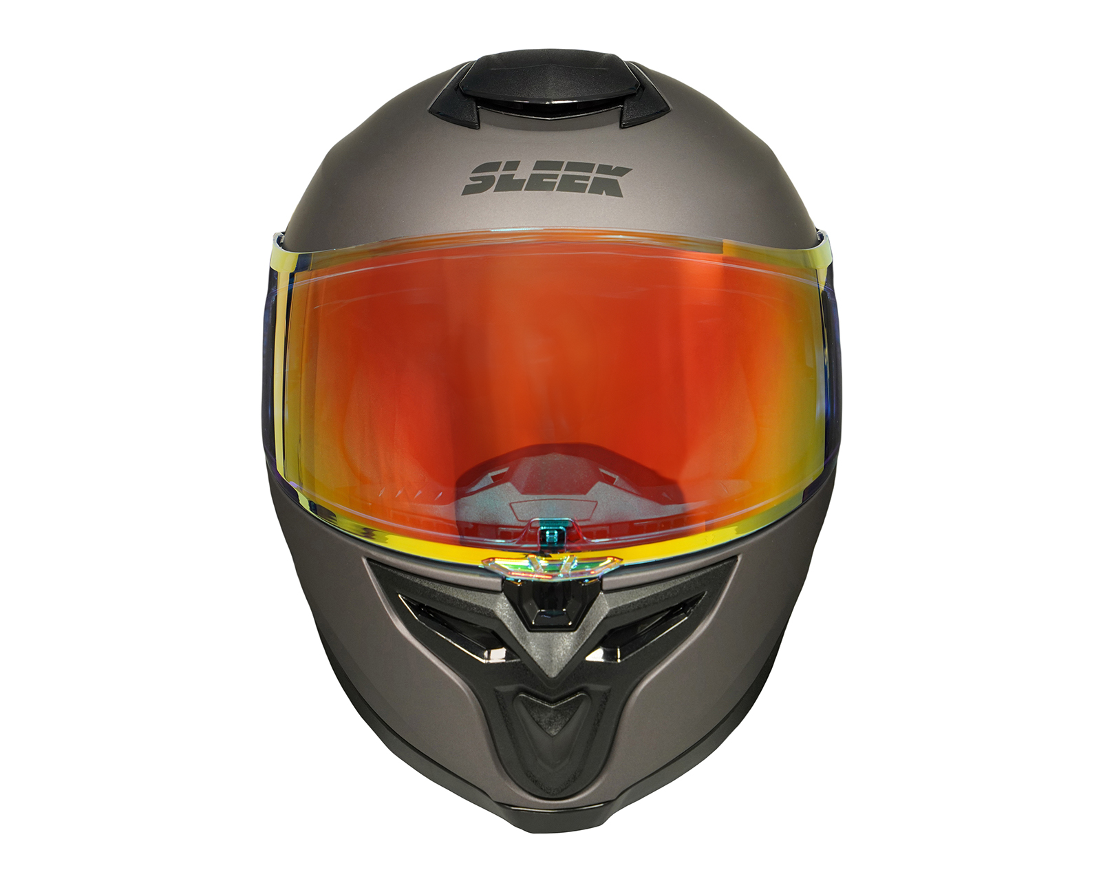 Foto 6 pulgar | Foto 5 | Casco para Motociclista Sleek Mediano Negro con Doble Visor