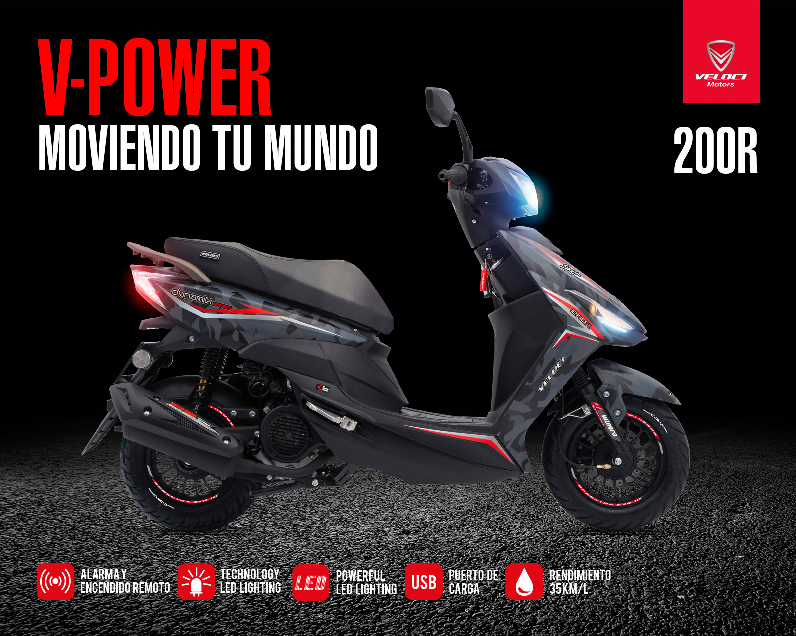 Foto 4 pulgar | Foto 3 | Motocicleta Veloci Dynamik Pro 200 cc 2024
