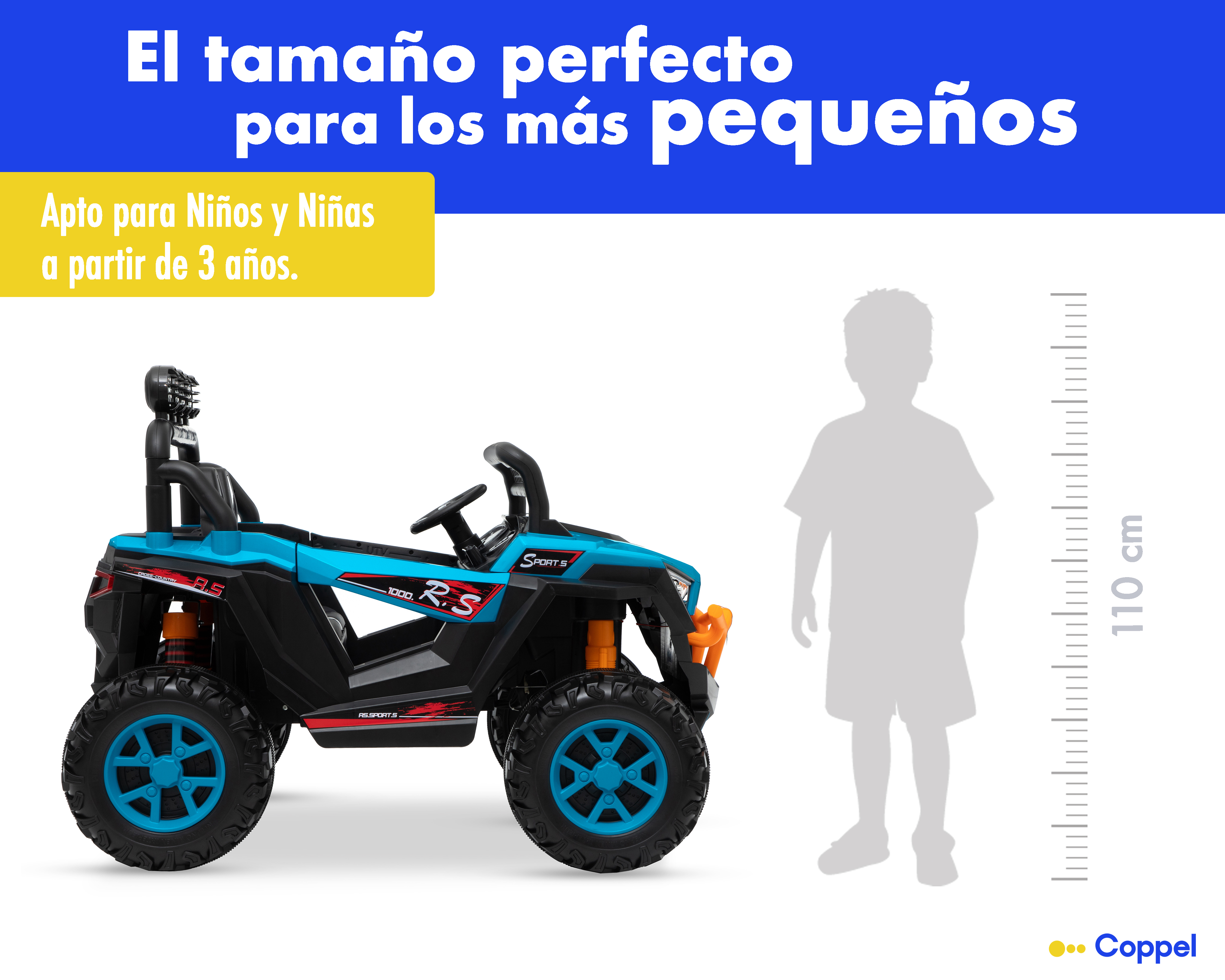 Foto 10 | Foto 10 | Montable Eléctrico Funzone Azul