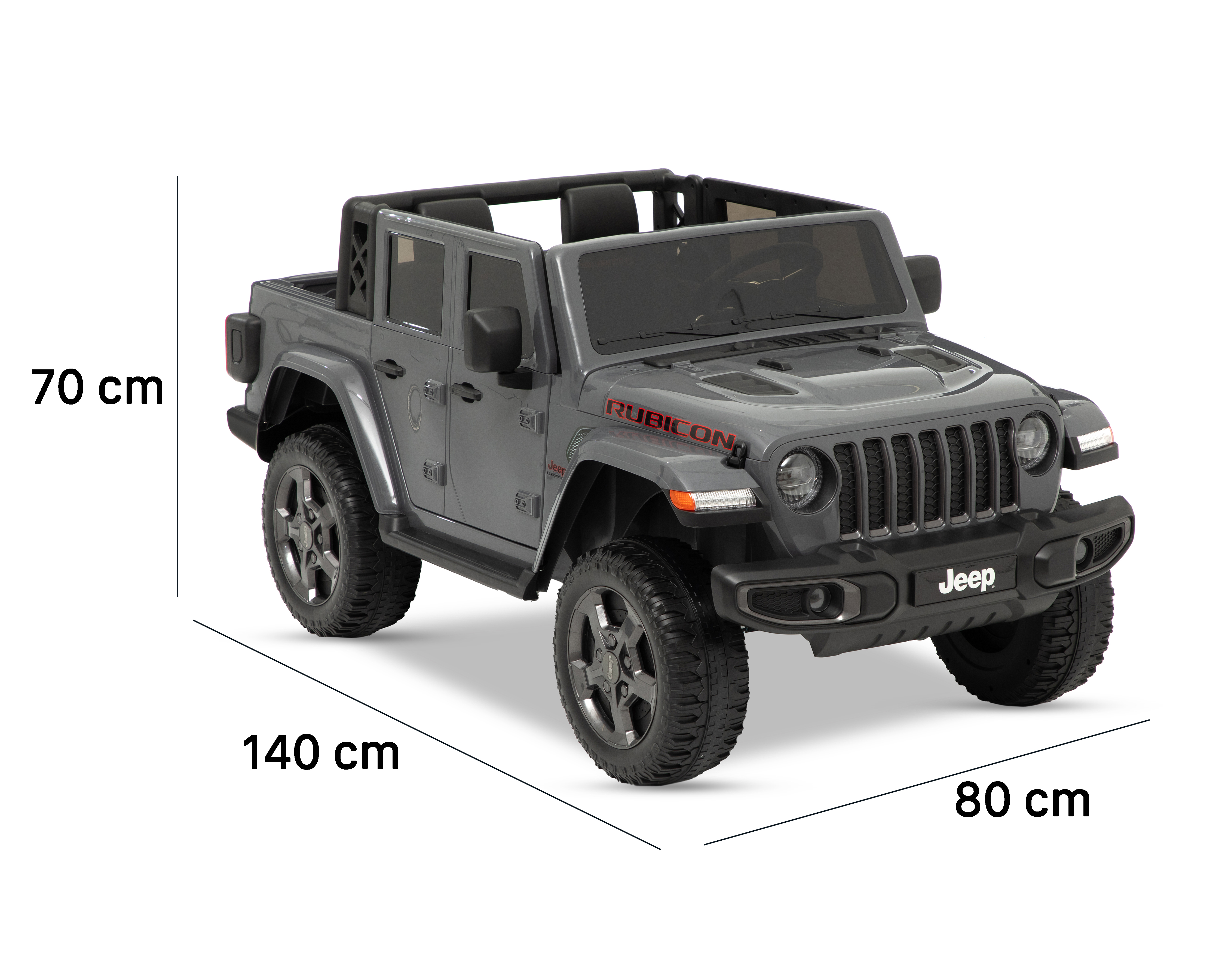 Foto 7 | Foto 7 | Montable Eléctrico Ironmax Jeep Gladiator Rubicon Gris