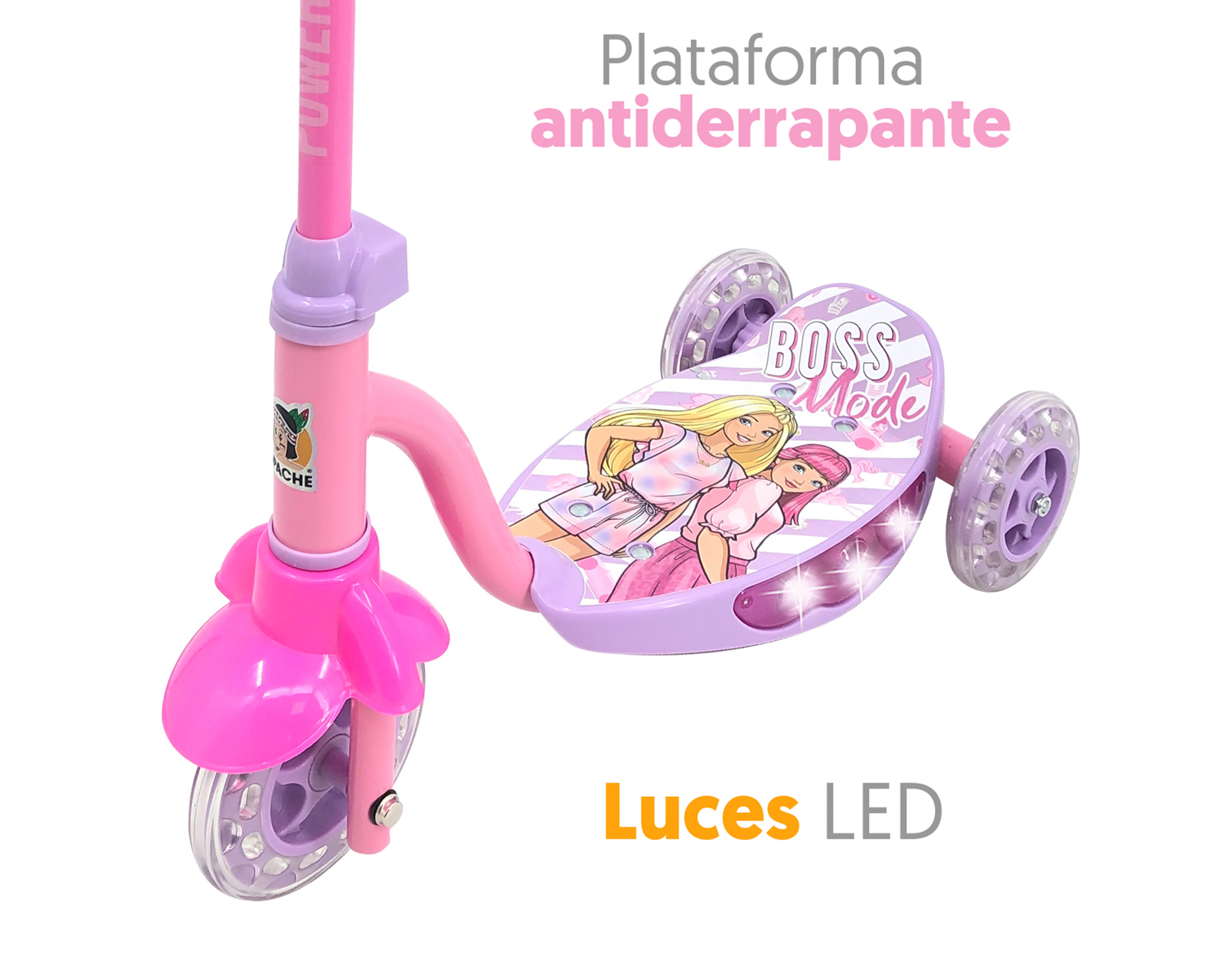 Foto 6 pulgar | Foto 5 | Scooter para Niña Apache Barbie con Luces