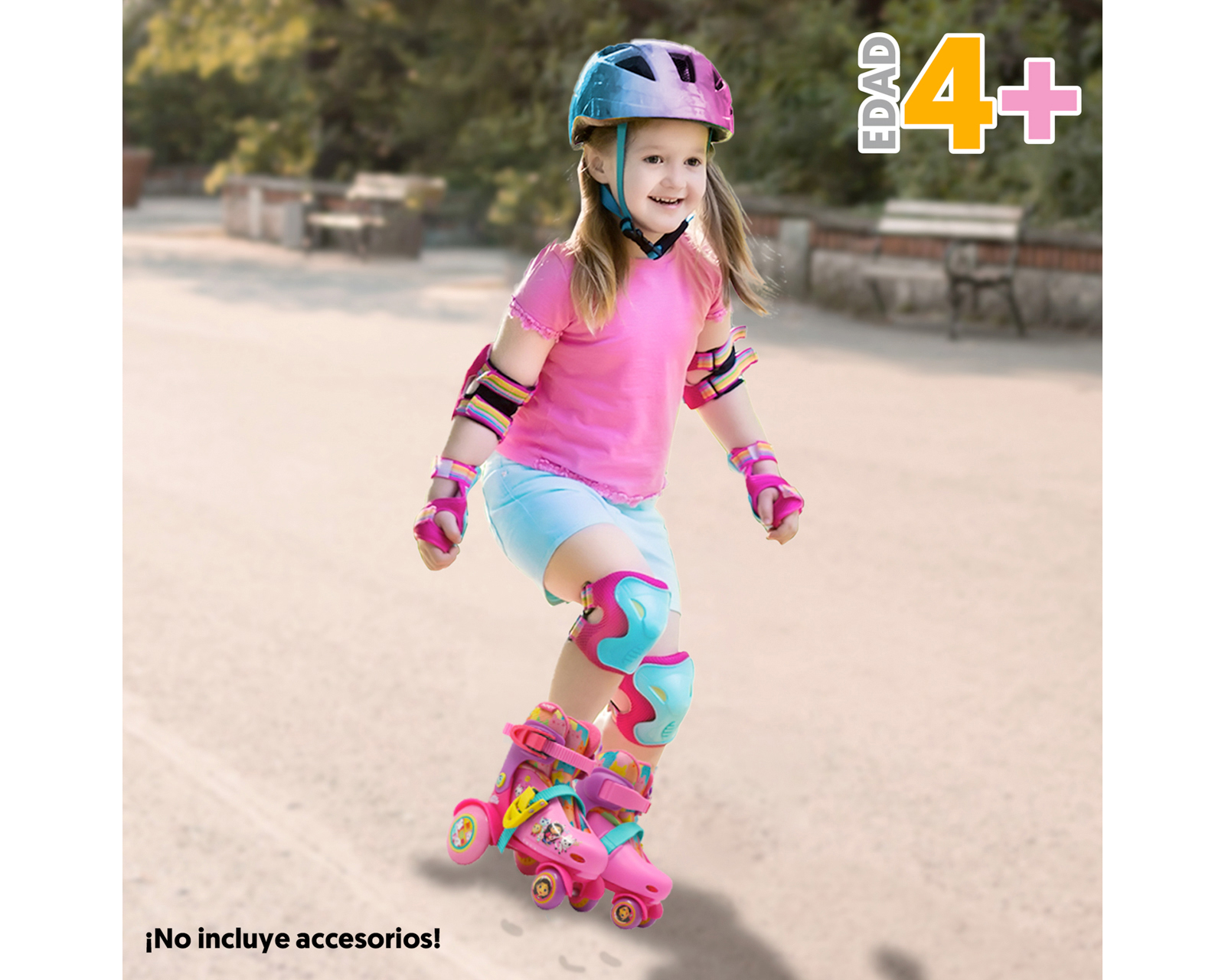 Foto 2 | Foto 2 | Patines para Niña de 4 Ruedas Apache Gabby's Dollhouse Ajustables