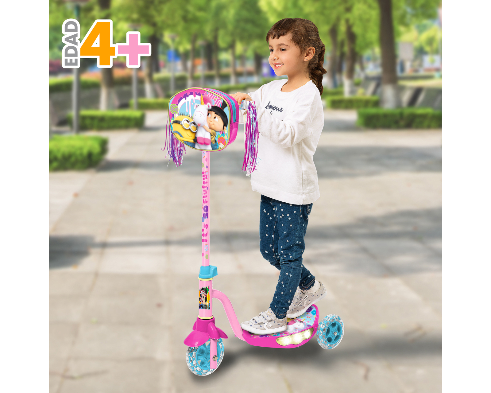 Foto 2 | Foto 2 | Scooter para Niña Apache Mi Villano Favorito con Luces