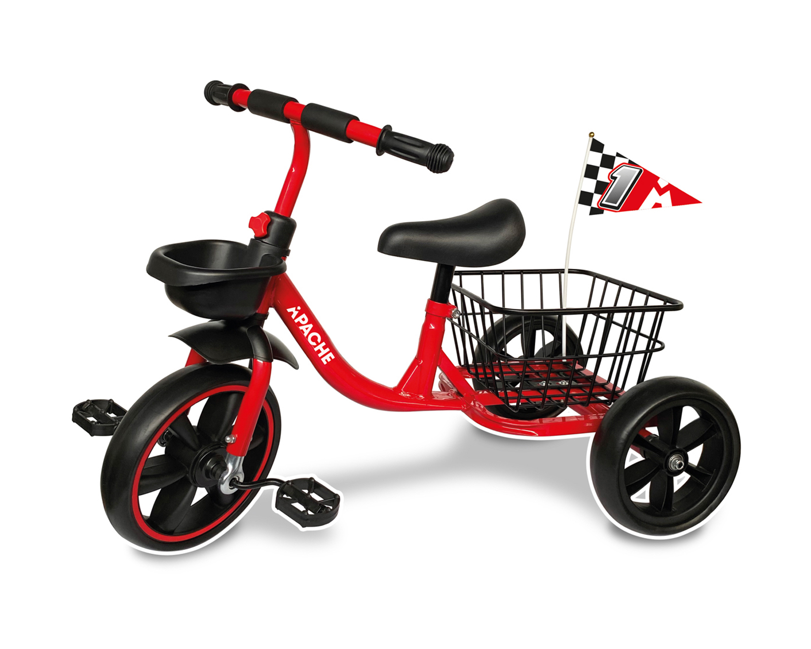 Triciclo Apache Canasta Rojo Triciclo Apache Canasta Rojo