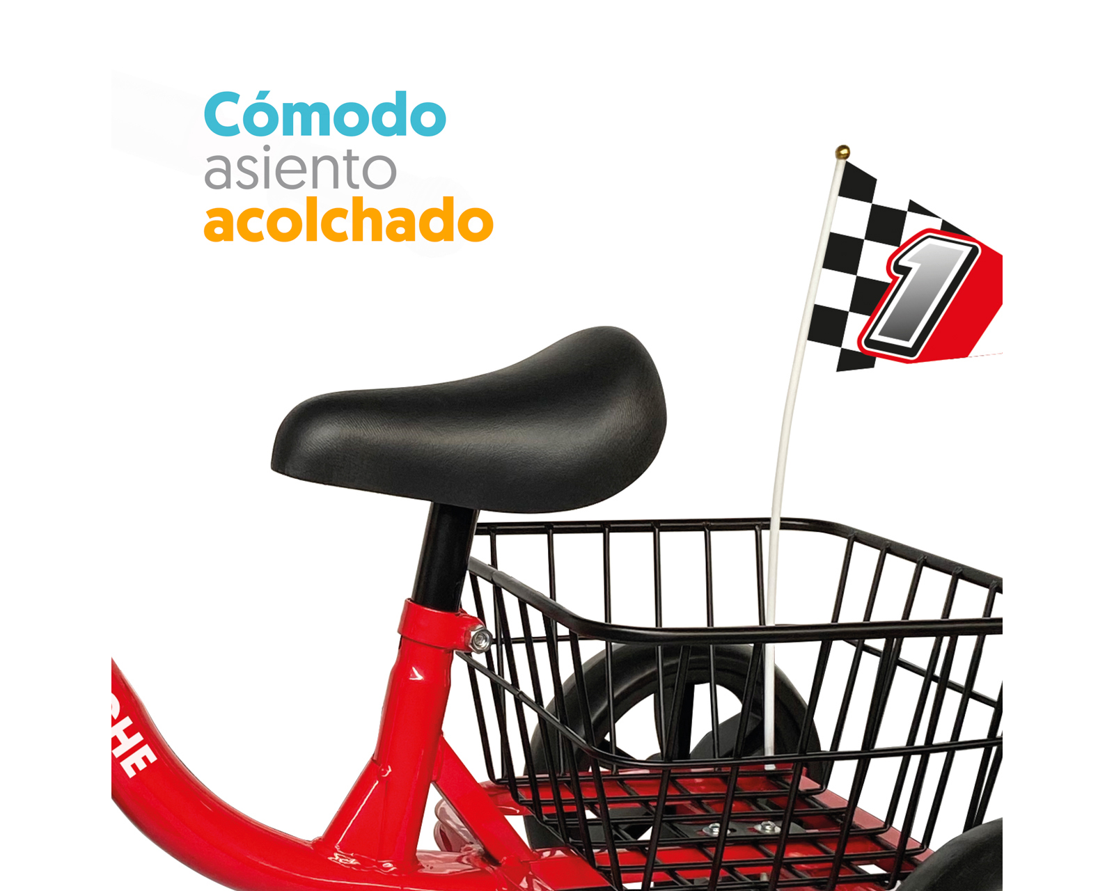 Foto 4 | Foto 4 | Triciclo Apache Canasta Rojo