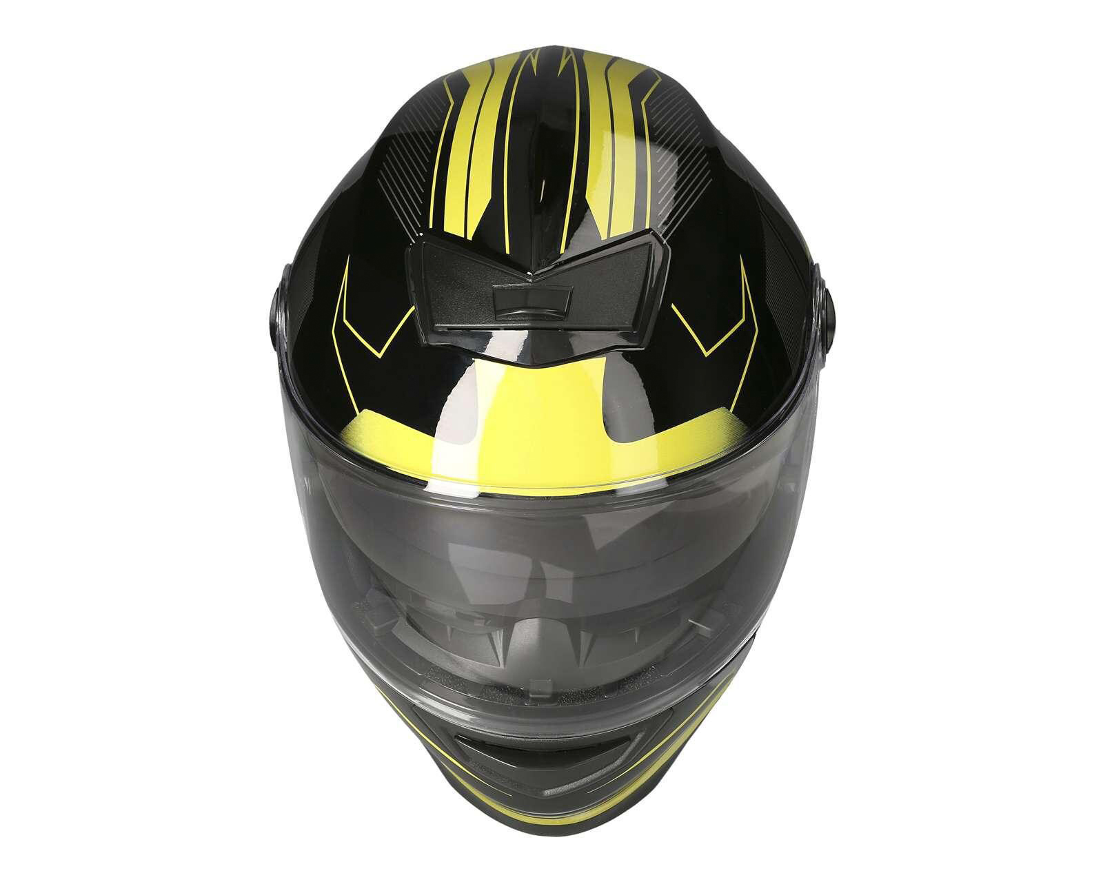 Foto 6 | Foto 6 | Casco para Motociclista Sleek Mediano Doble Visor Amarillo