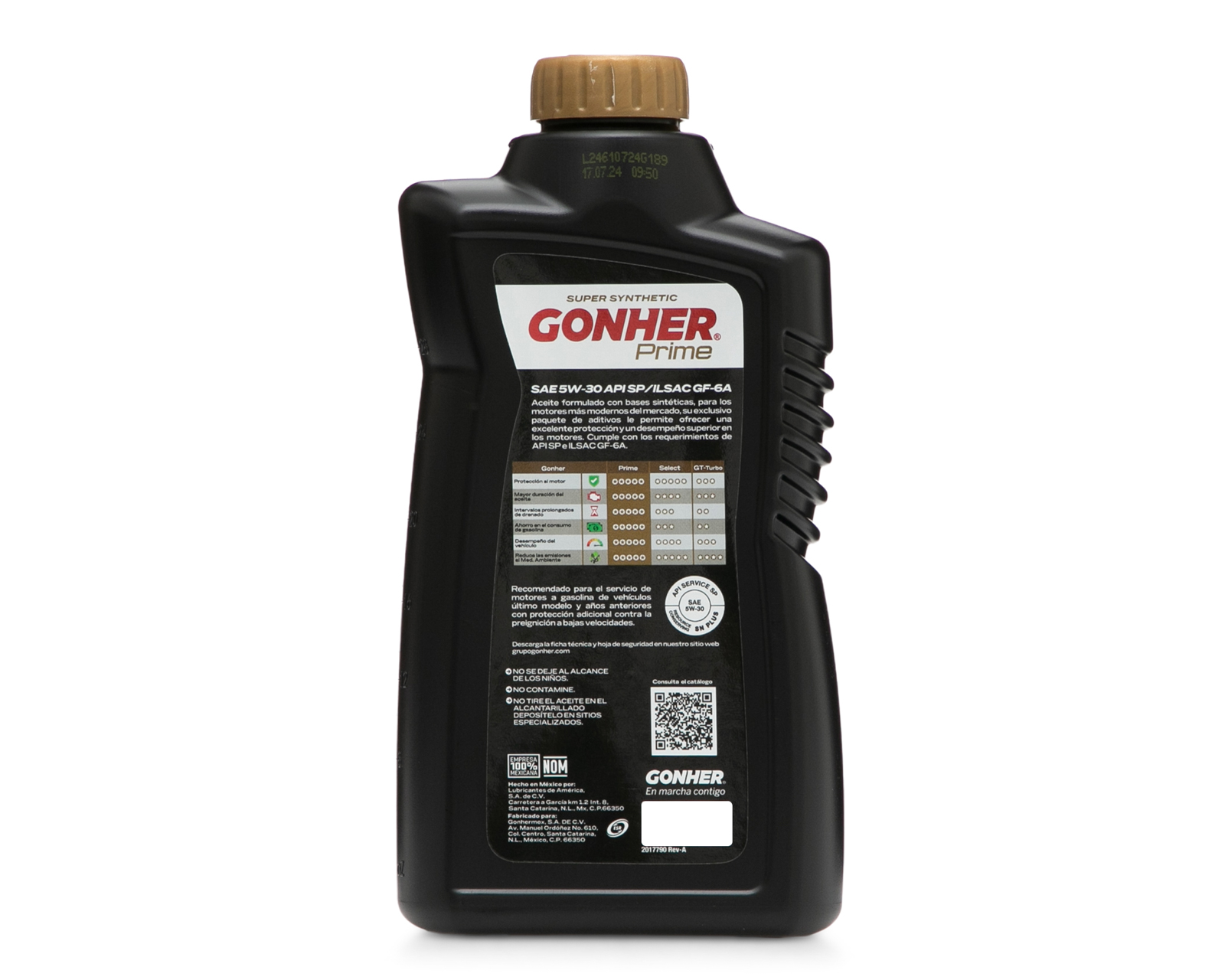 Foto 3 | Foto 3 | Aceite de Motor Completamente Sintético Gonher  SAE 5W30 API 1 L