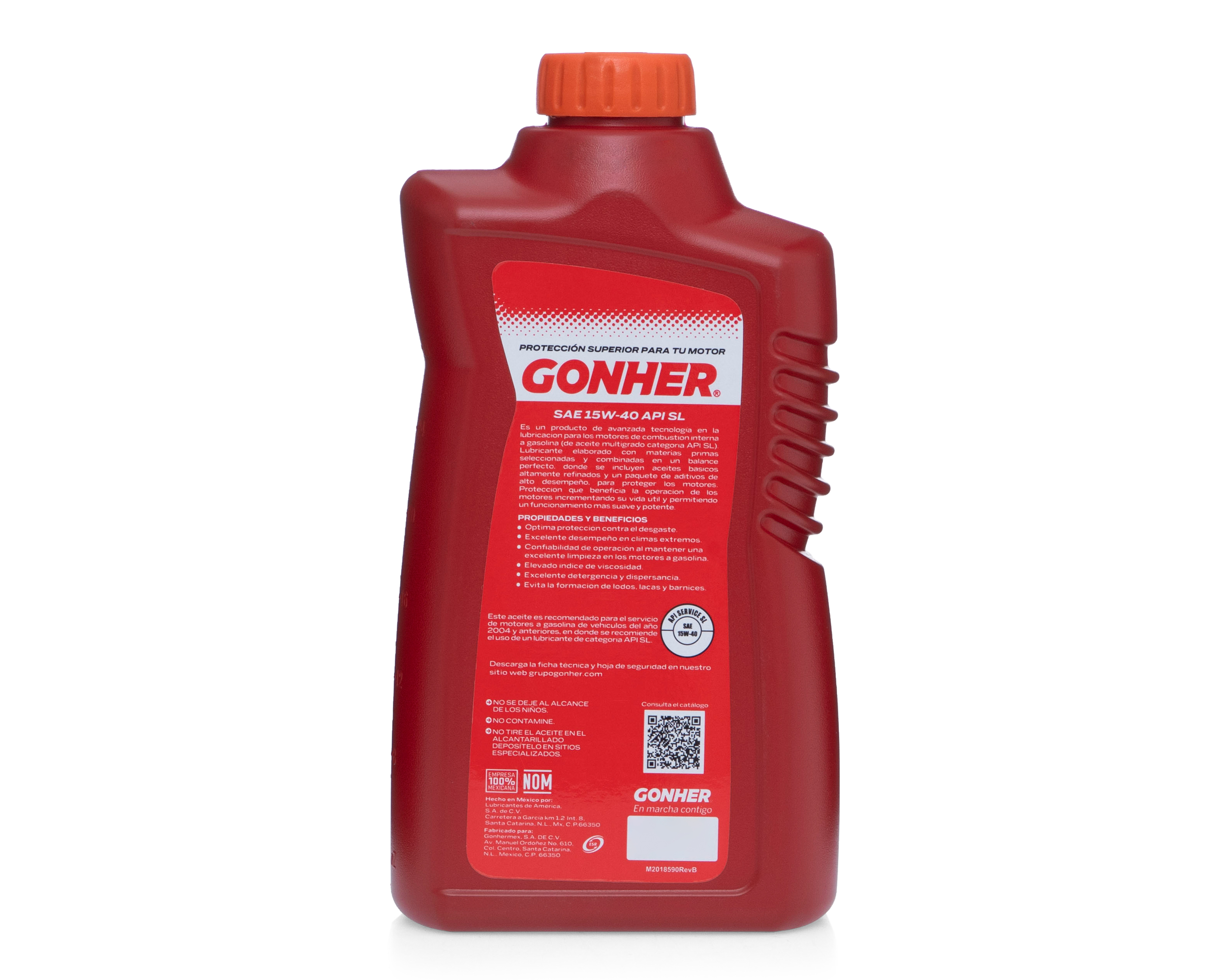 Foto 4 pulgar | Foto 3 | Aceite de Motor Multigrado Gonher SAE 15W40 API 1 l