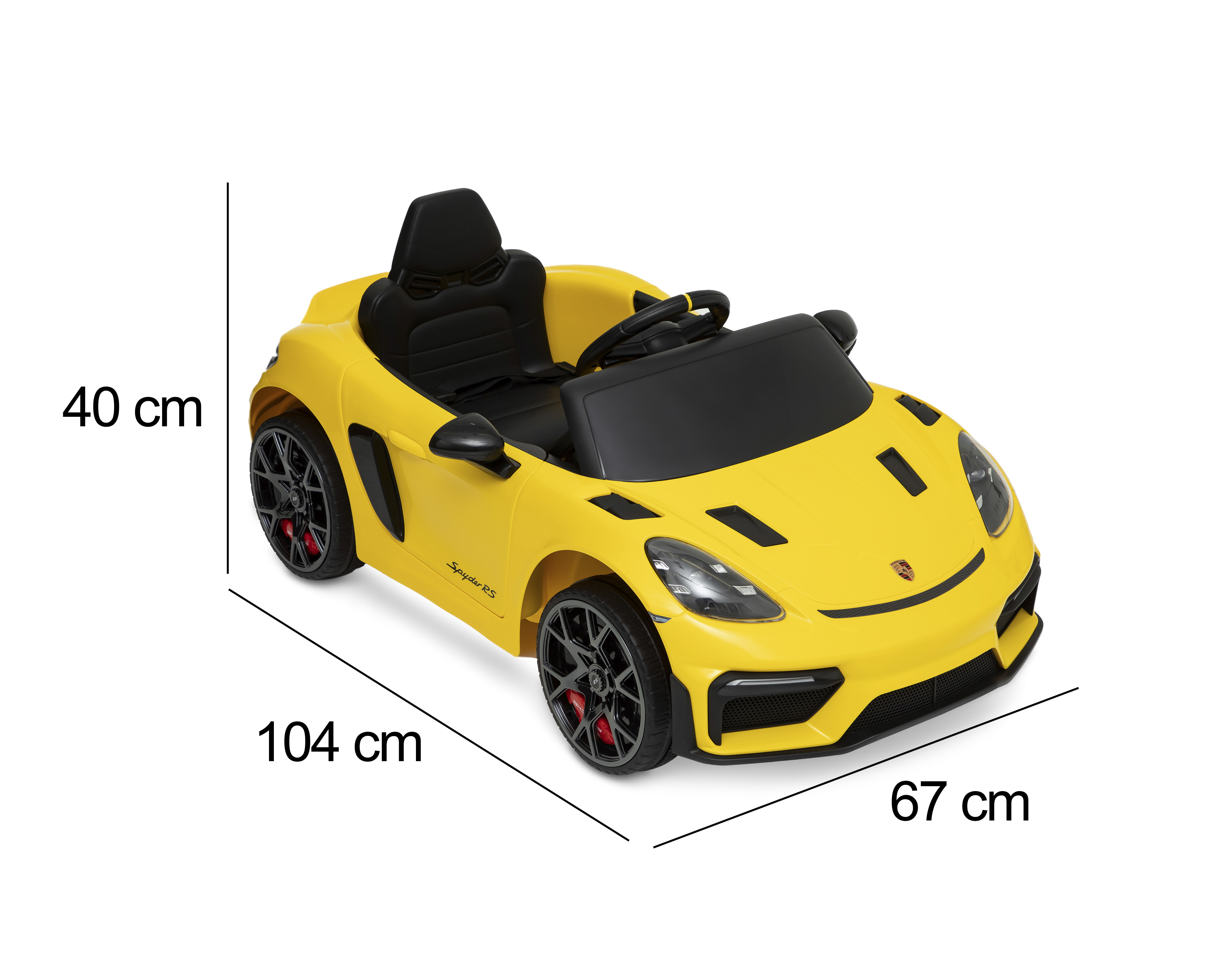 Foto 9 pulgar | Foto 8 | Montable eléctrico Porsche Injusa Amarillo