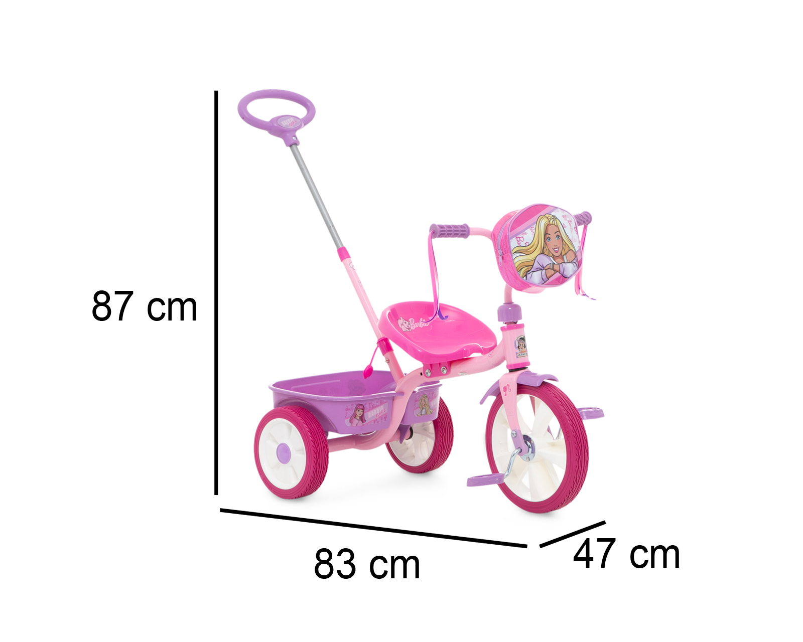 Foto 6 | Foto 6 | Triciclo Apache Barbie Rosa