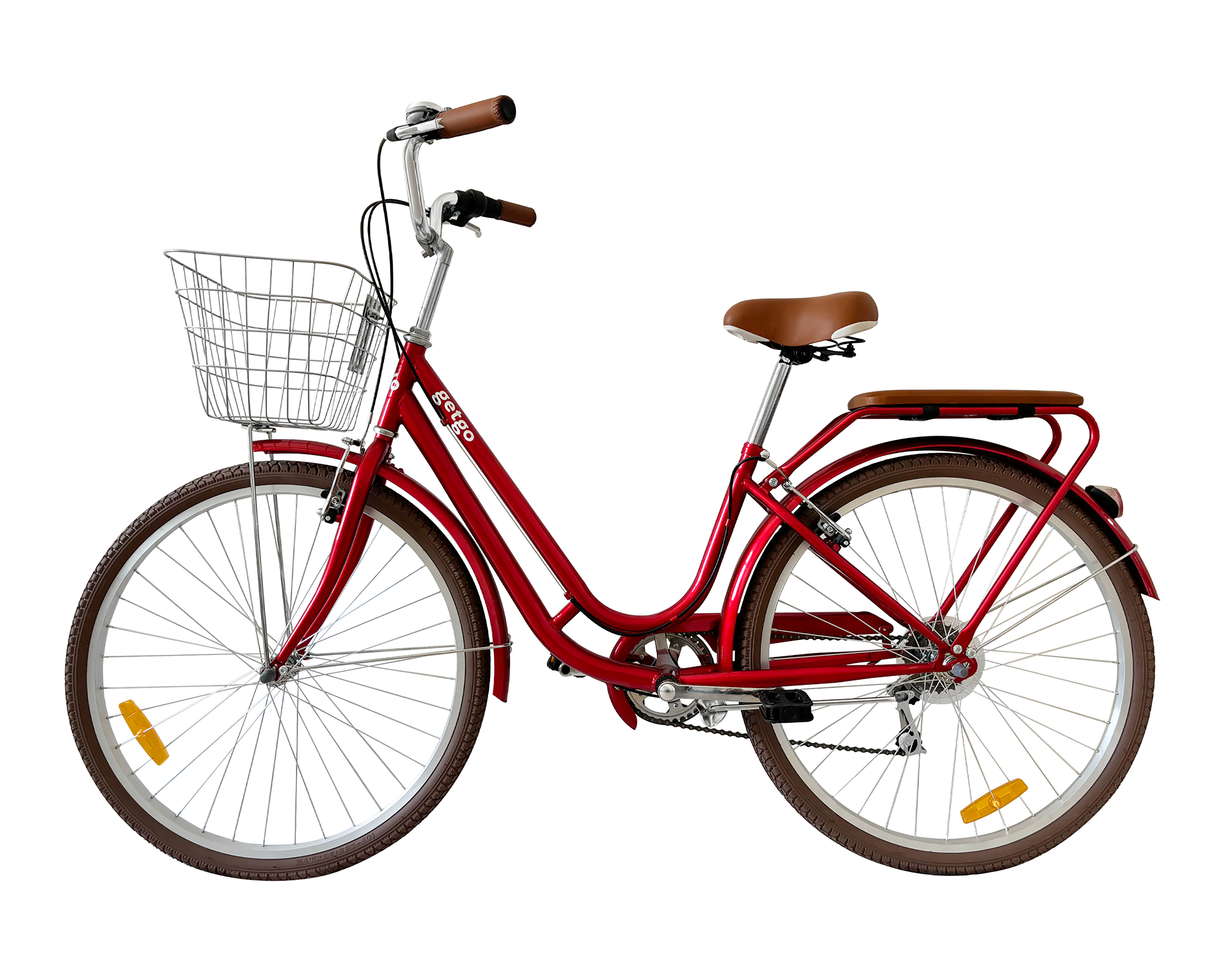 Foto 2 | Foto 2 | Bicicleta Urbana Getgo Cinnamon 26 Guinda