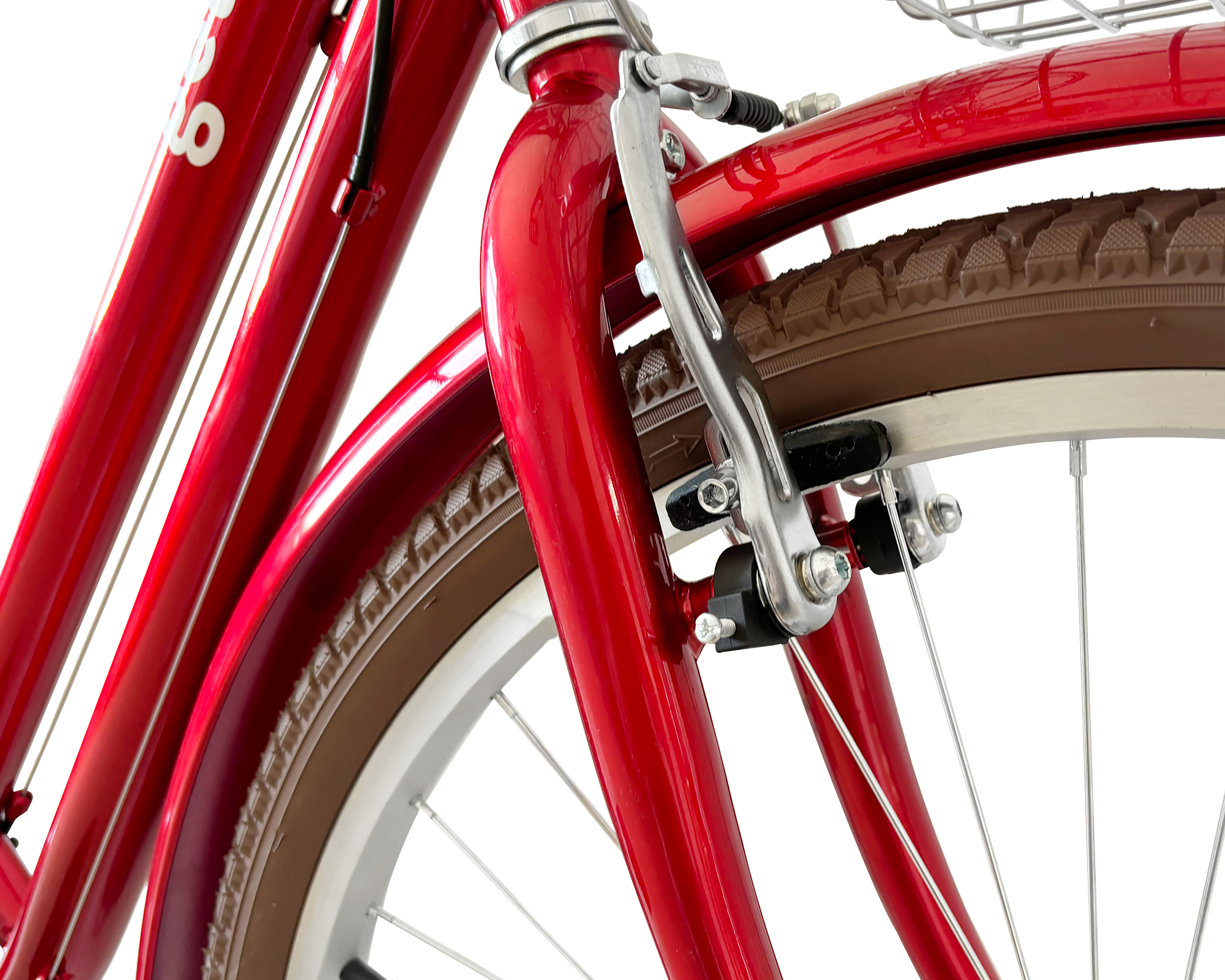 Foto 5 | Foto 5 | Bicicleta Urbana Getgo Cinnamon 26 Guinda