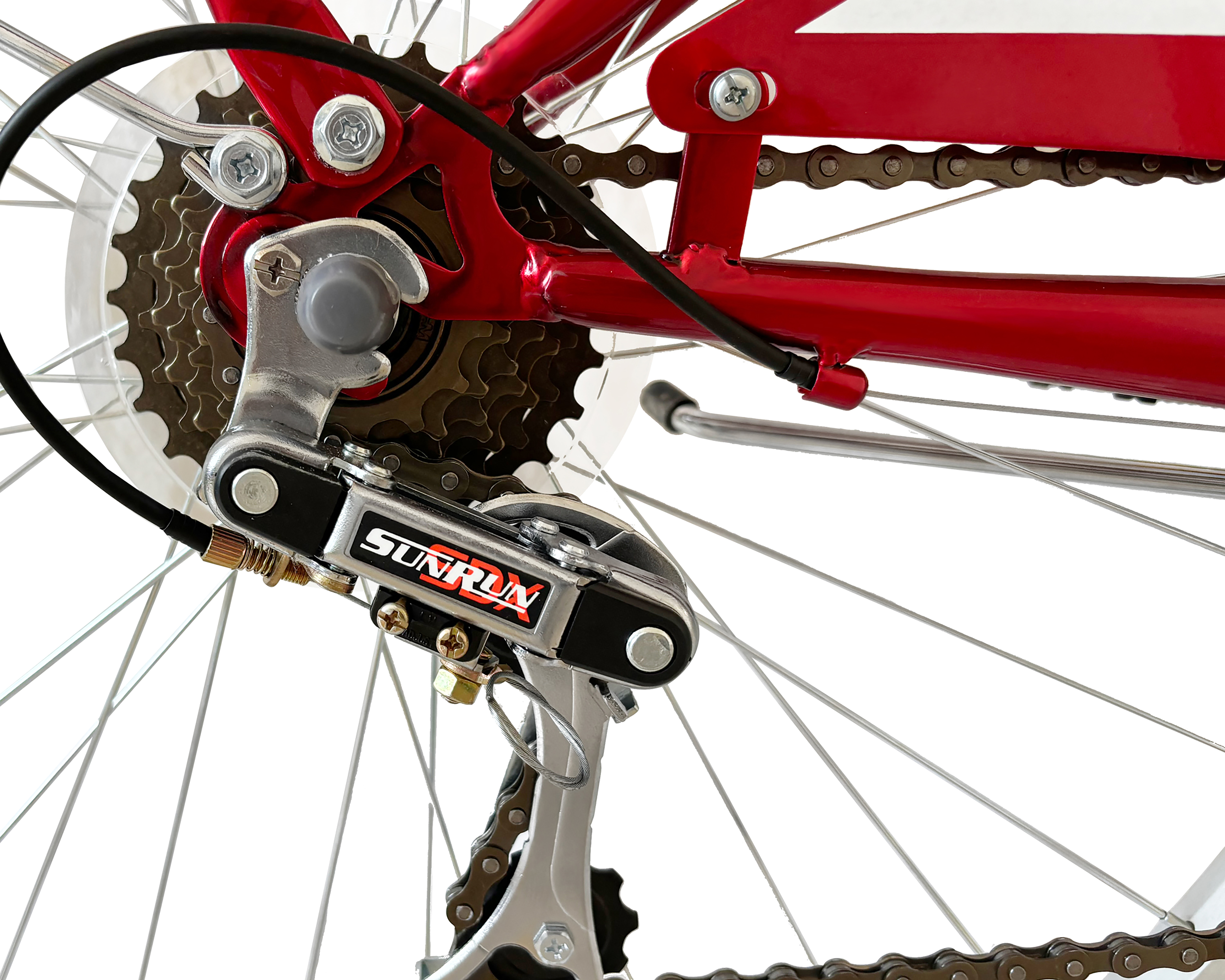Foto 6 | Foto 6 | Bicicleta Urbana Getgo Cinnamon 26 Guinda