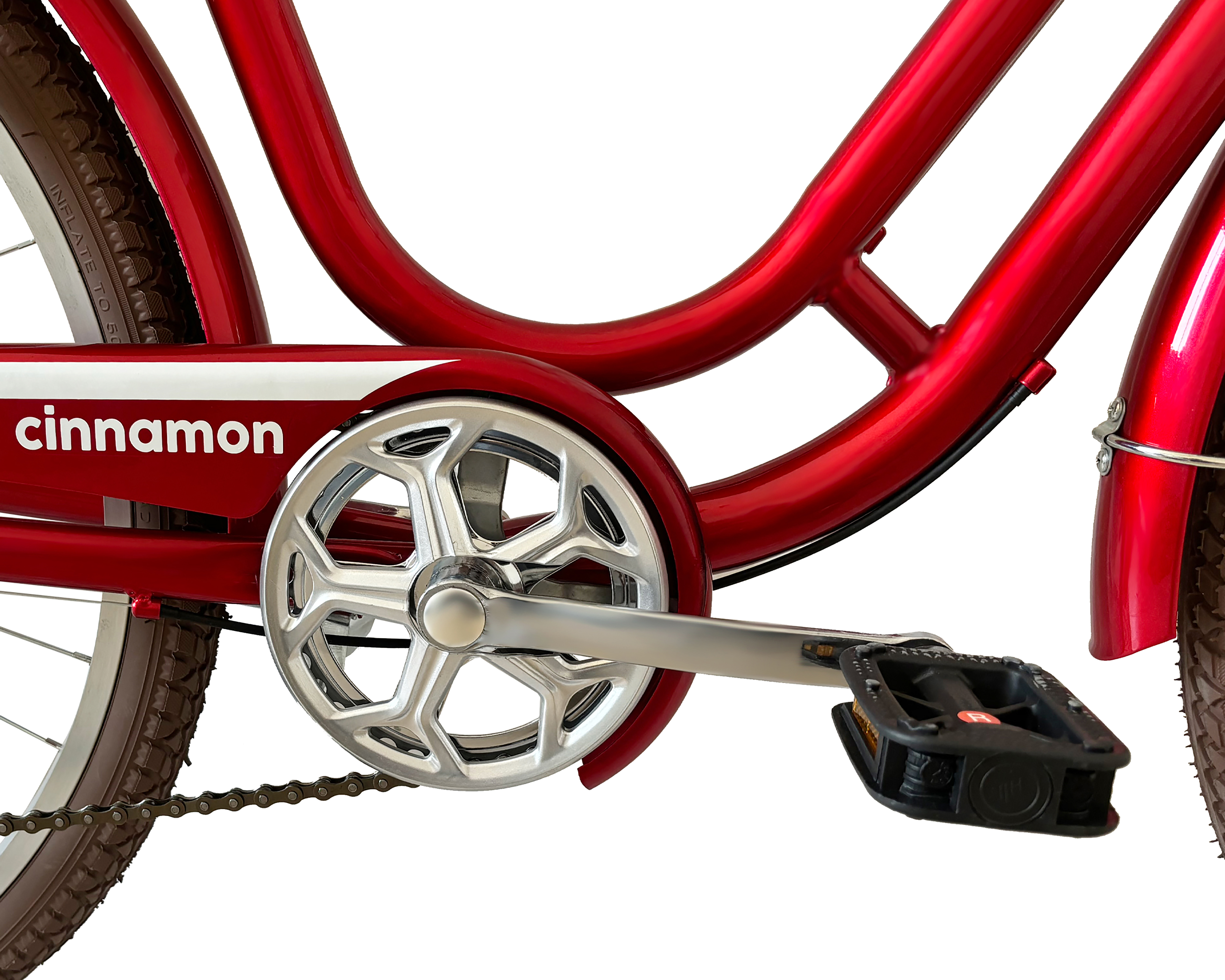 Foto 7 | Foto 7 | Bicicleta Urbana Getgo Cinnamon 26 Guinda