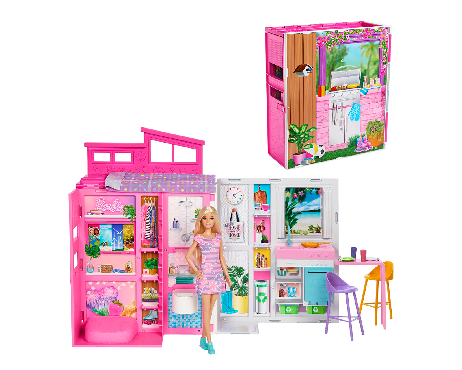 Foto 2 | Foto 2 | Casa de Muñecas Mattel Barbie Glam Rosa