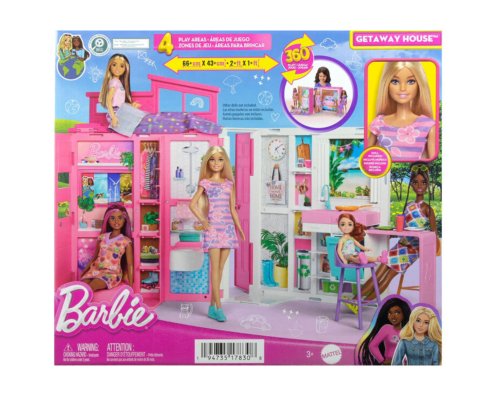 Foto 5 pulgar | Foto 4 | Casa de Muñecas Mattel Barbie Glam Rosa