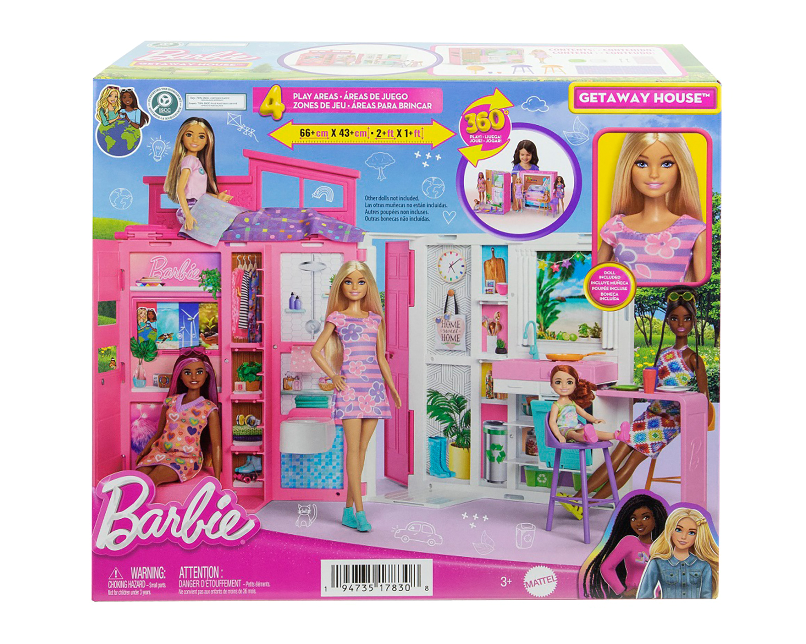 Foto 5 | Foto 5 | Casa de Muñecas Mattel Barbie Glam Rosa