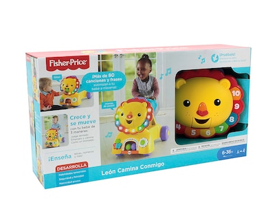 Foto 2 | Foto 2 | Correpasillo Fisher Price León Camina Conmigo Amarillo