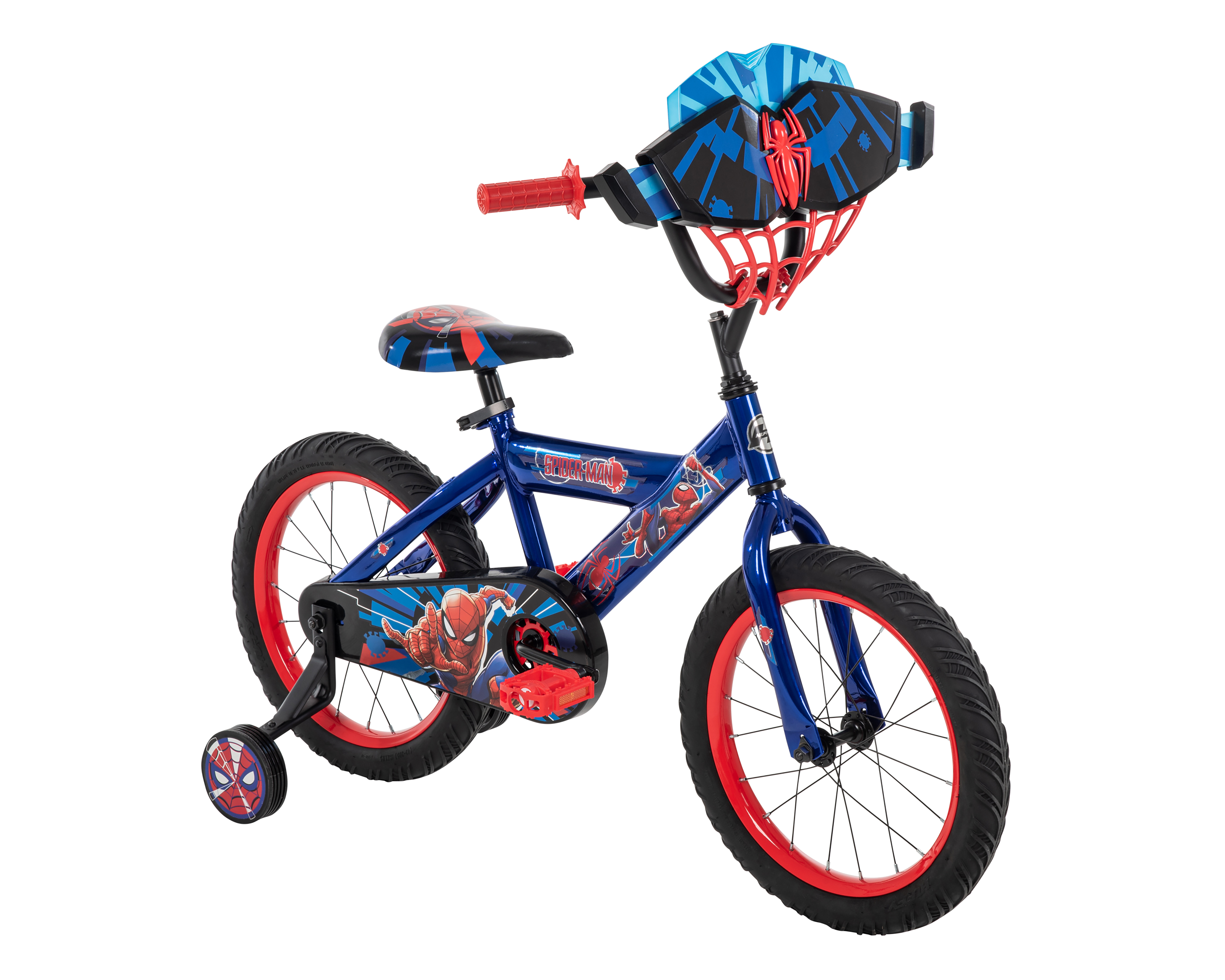 Foto 2 pulgar | Foto 1 | Bicicleta Infantil Huffy Spider-Man Rodada 16 Azul