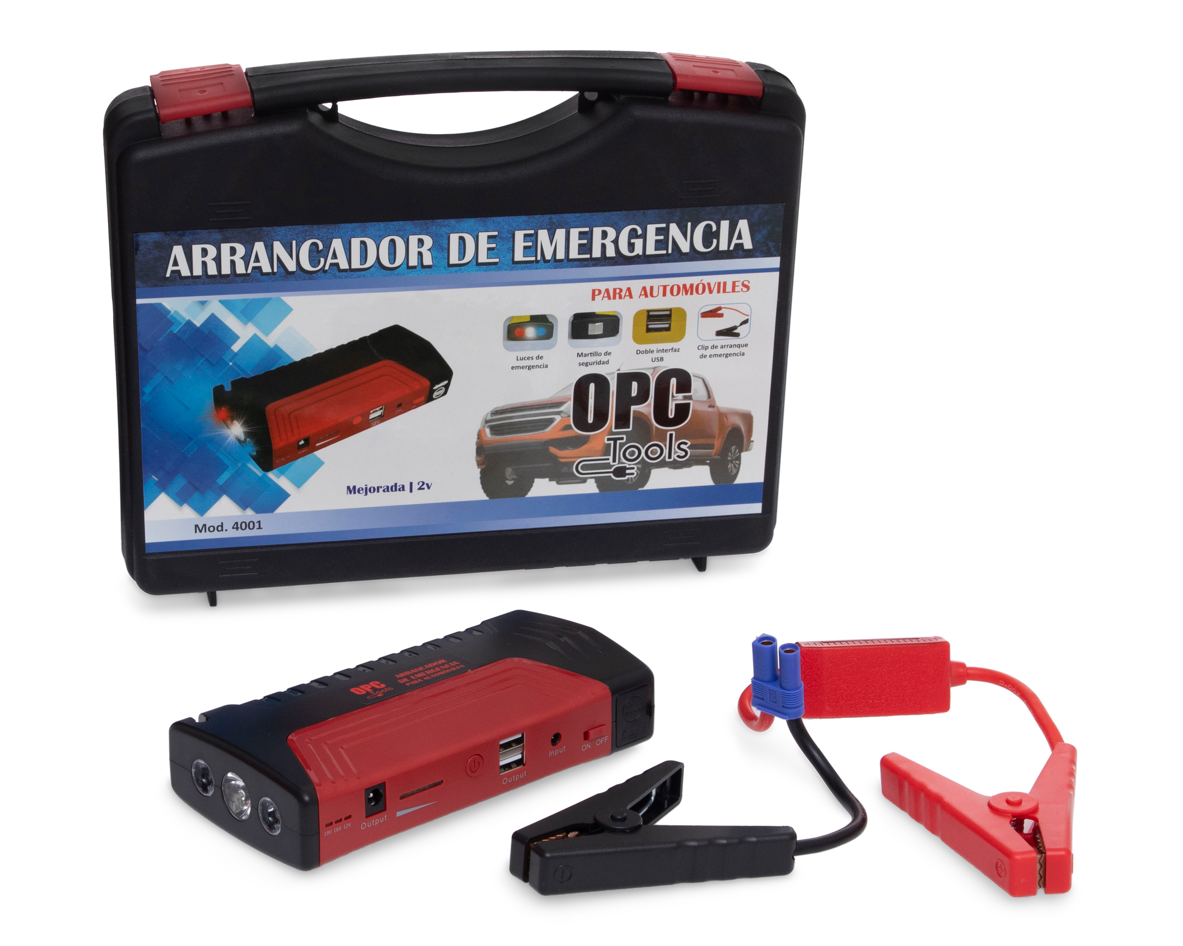 Foto 1 | Foto 1 | Arrancador de Batería para Auto Opc Tools 4001 5 Piezas