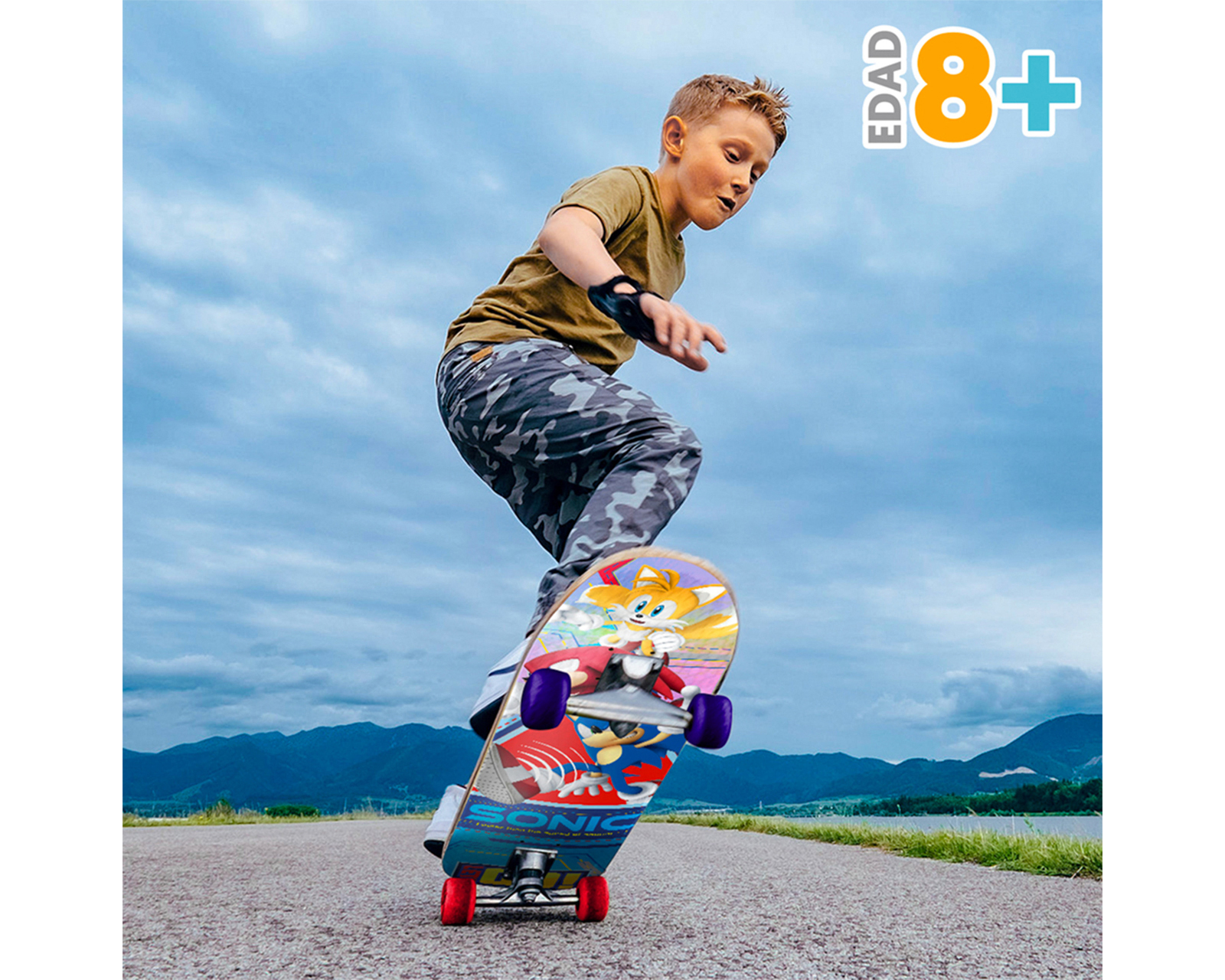 Foto 3 pulgar | Foto 2 | Patineta Apache Sonic con Plataforma Antiderrapante