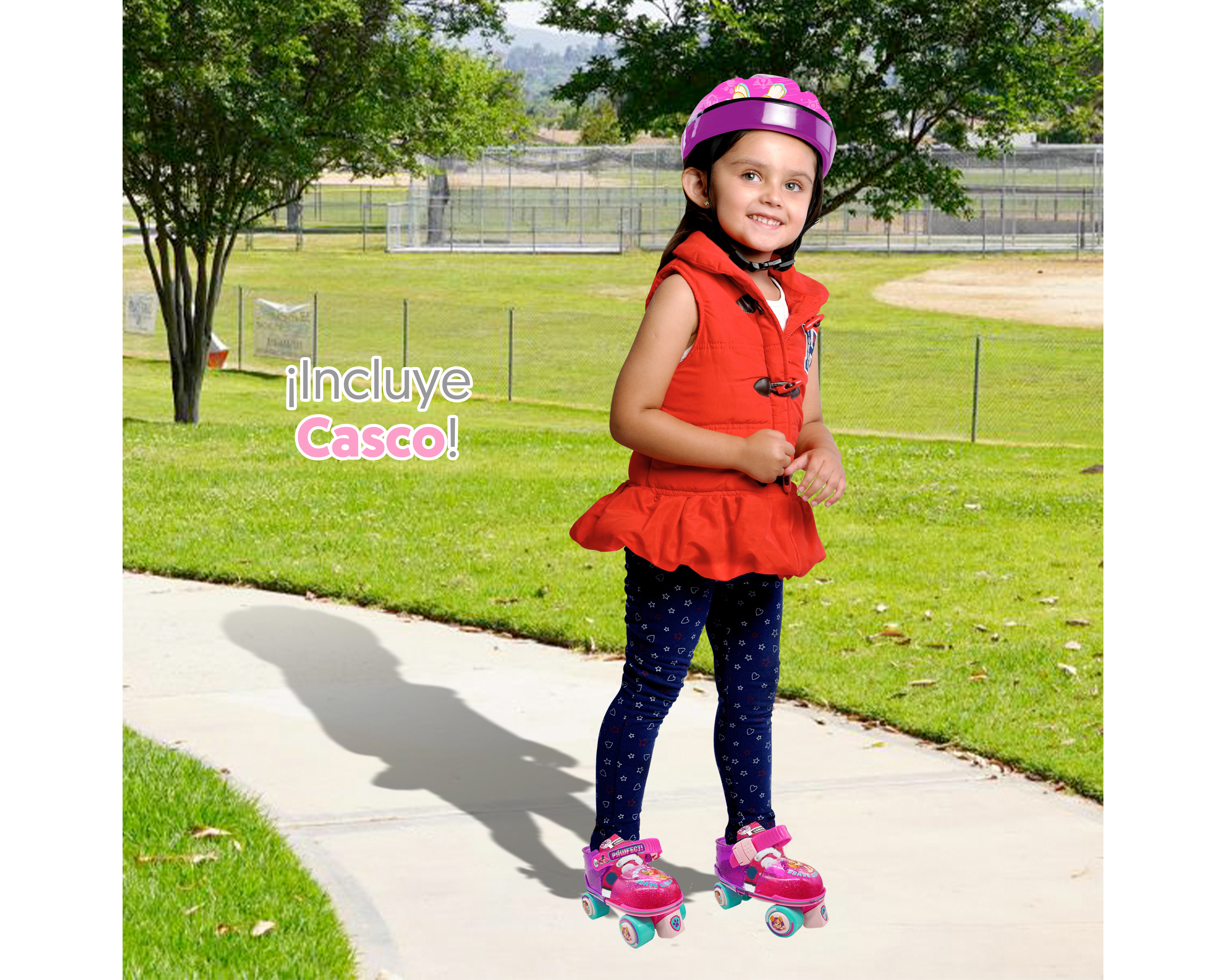 Foto 2 | Foto 2 | Patines Apache Paw Patrol Girl con Casco y Accesorios