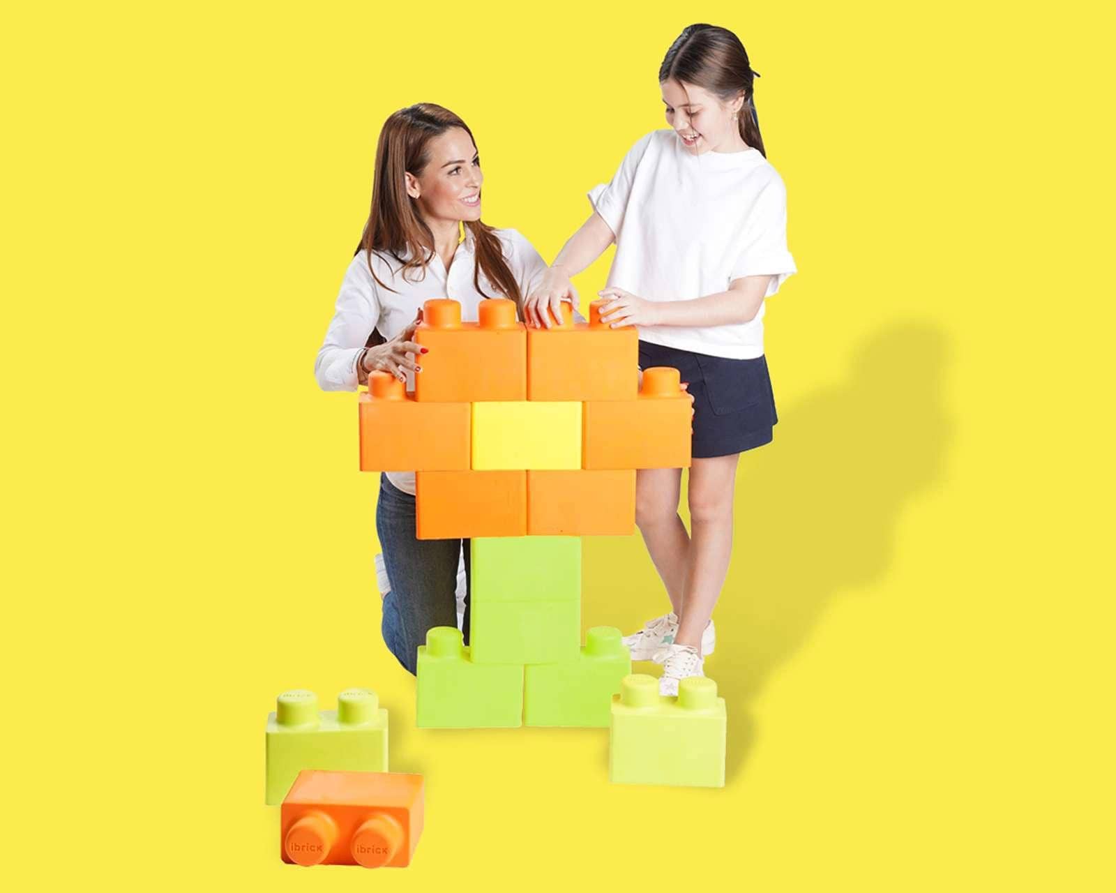 Bloques Jumbo de Construcción de Hule Espuma 40 Piezas Ibrick