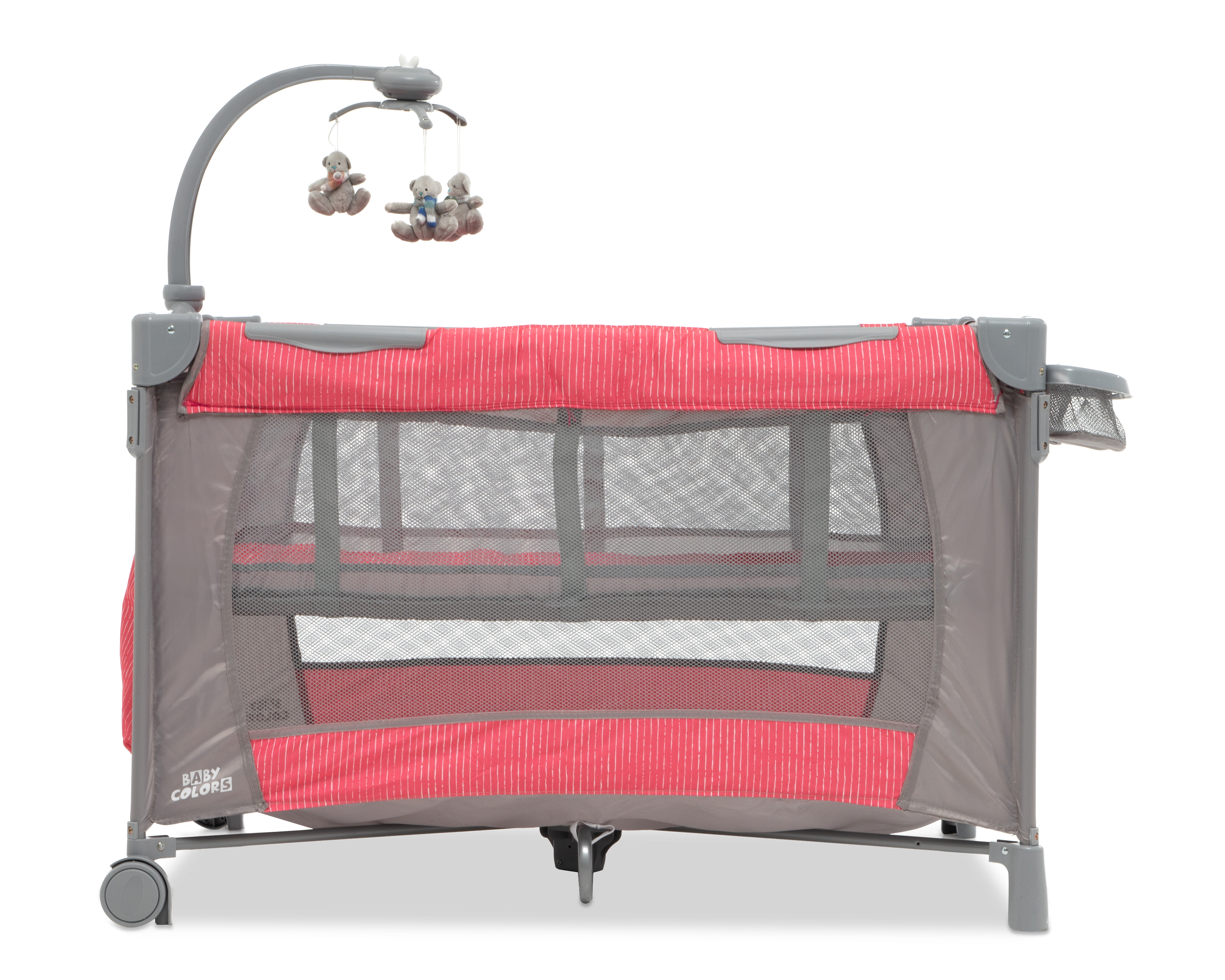 Foto 4 | Foto 4 | Cuna Viajera Baby Colors Pinky Dreams Rosa con Gris