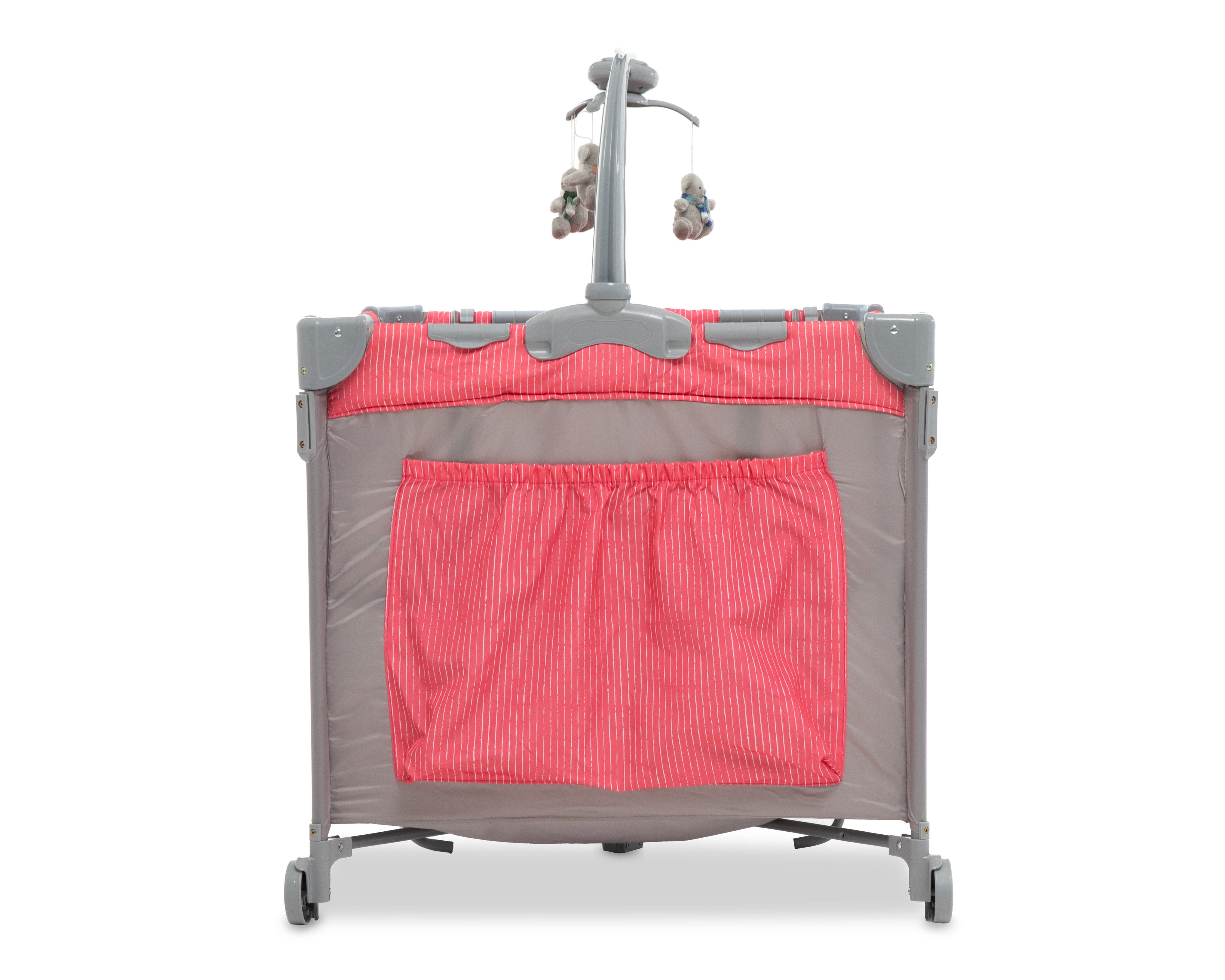 Foto 6 | Foto 6 | Cuna Viajera Baby Colors Pinky Dreams Rosa con Gris