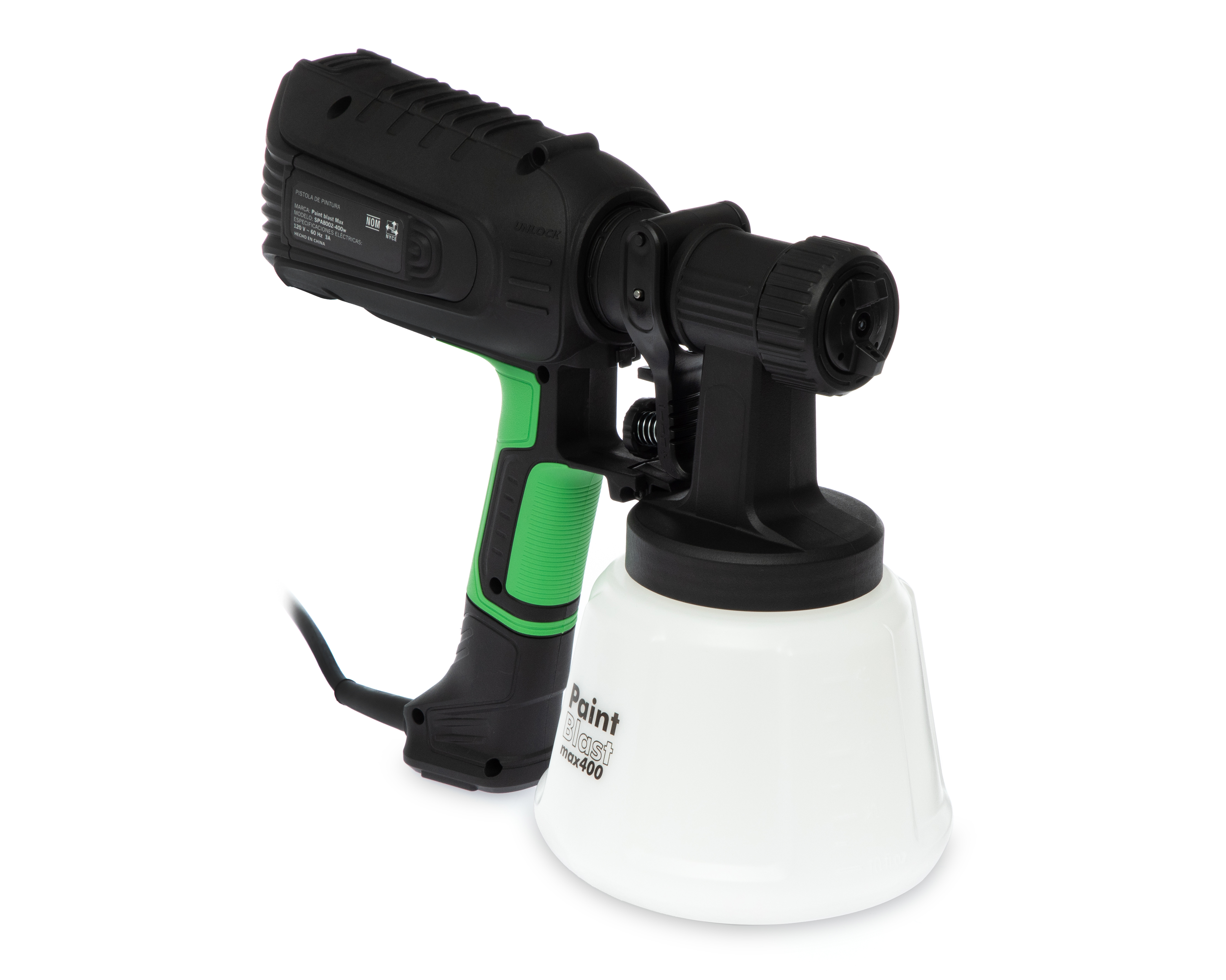 Foto 2 | Foto 2 | Pistola para Pintura Paint Blast MAX SPA8002 400 W 1.2 L y Estuche de Herramientas