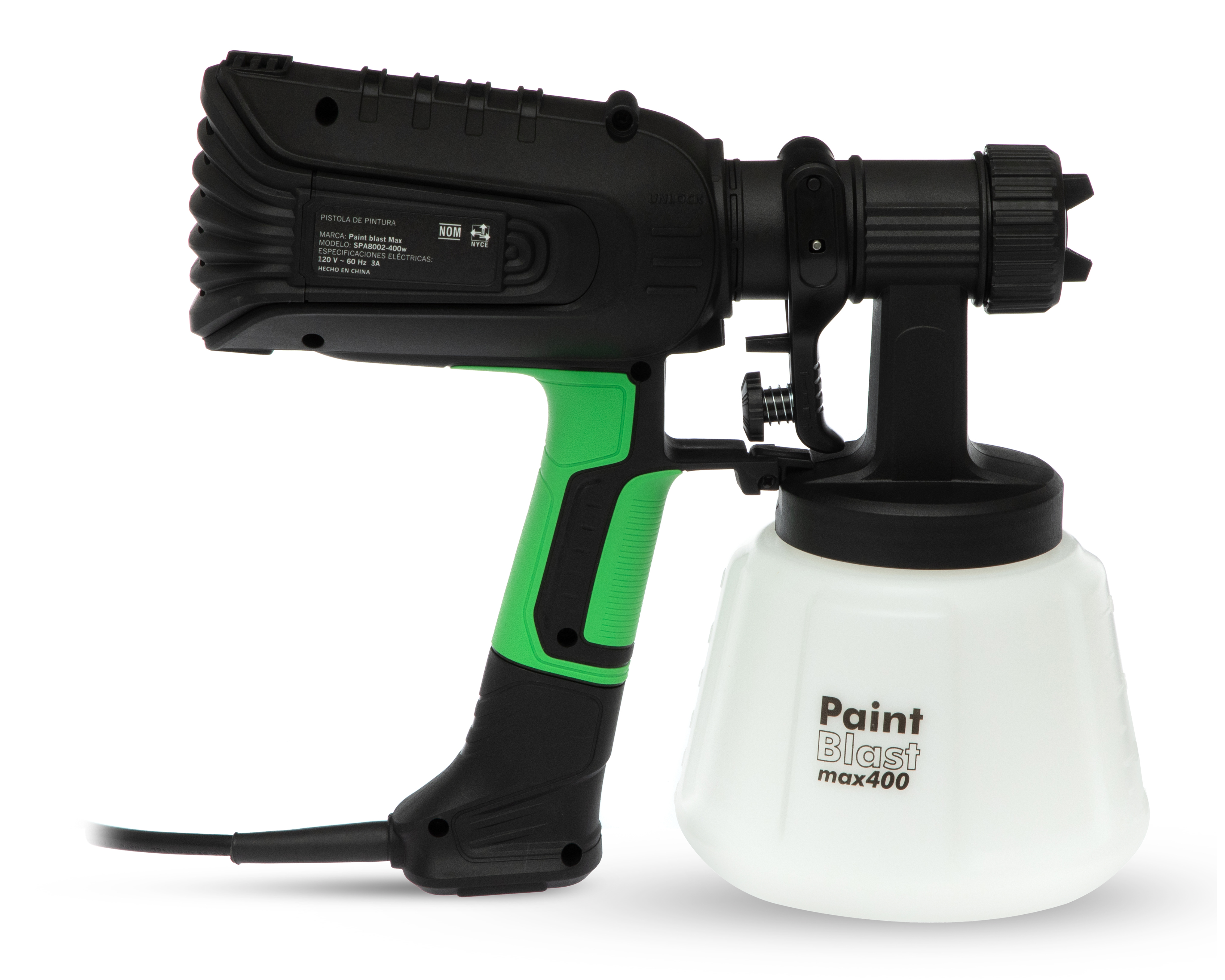 Foto 3 | Foto 3 | Pistola para Pintura Paint Blast MAX SPA8002 400 W 1.2 L y Estuche de Herramientas