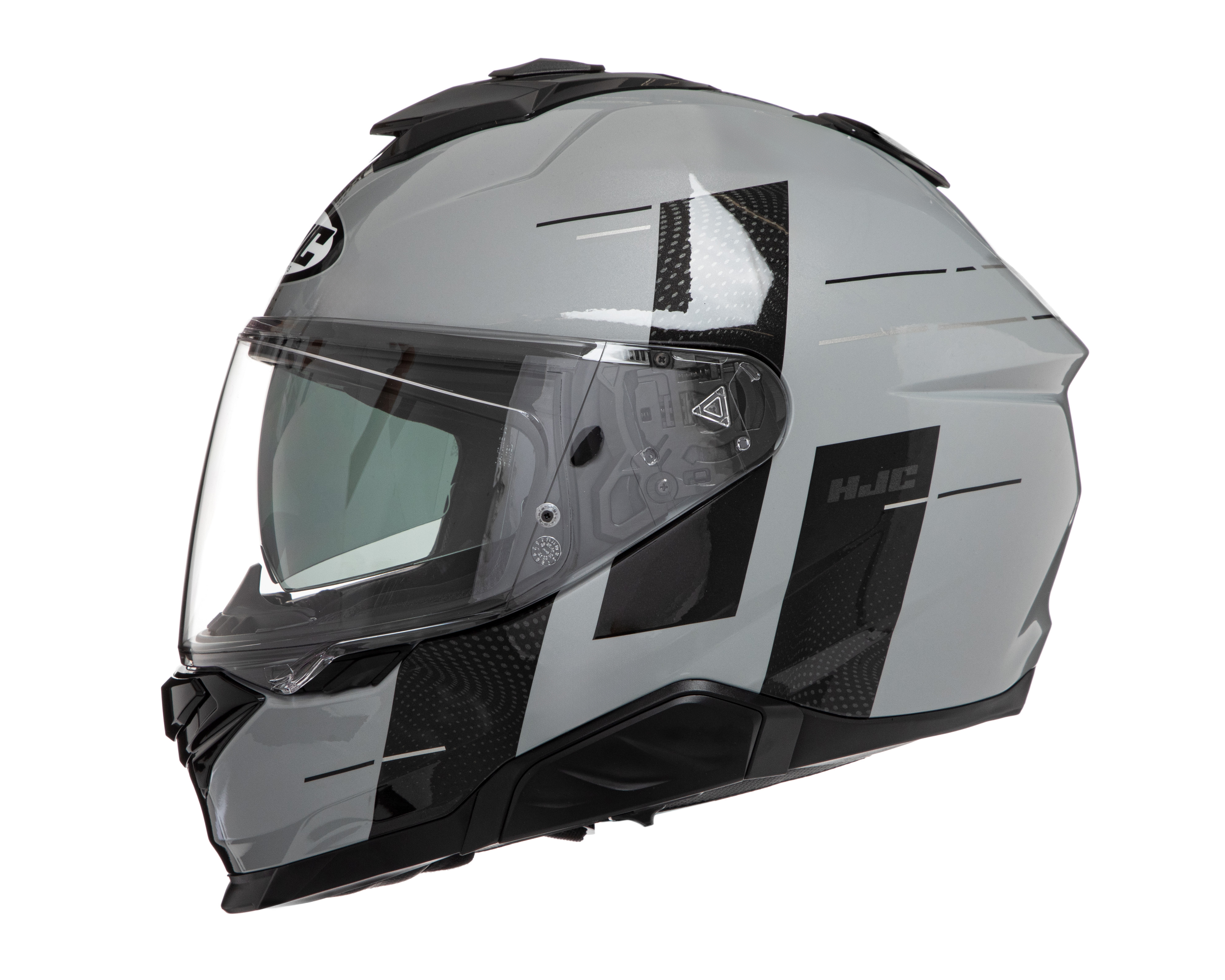 Foto 3 pulgar | Foto 2 | Casco para Motociclista HJC Grande Gris