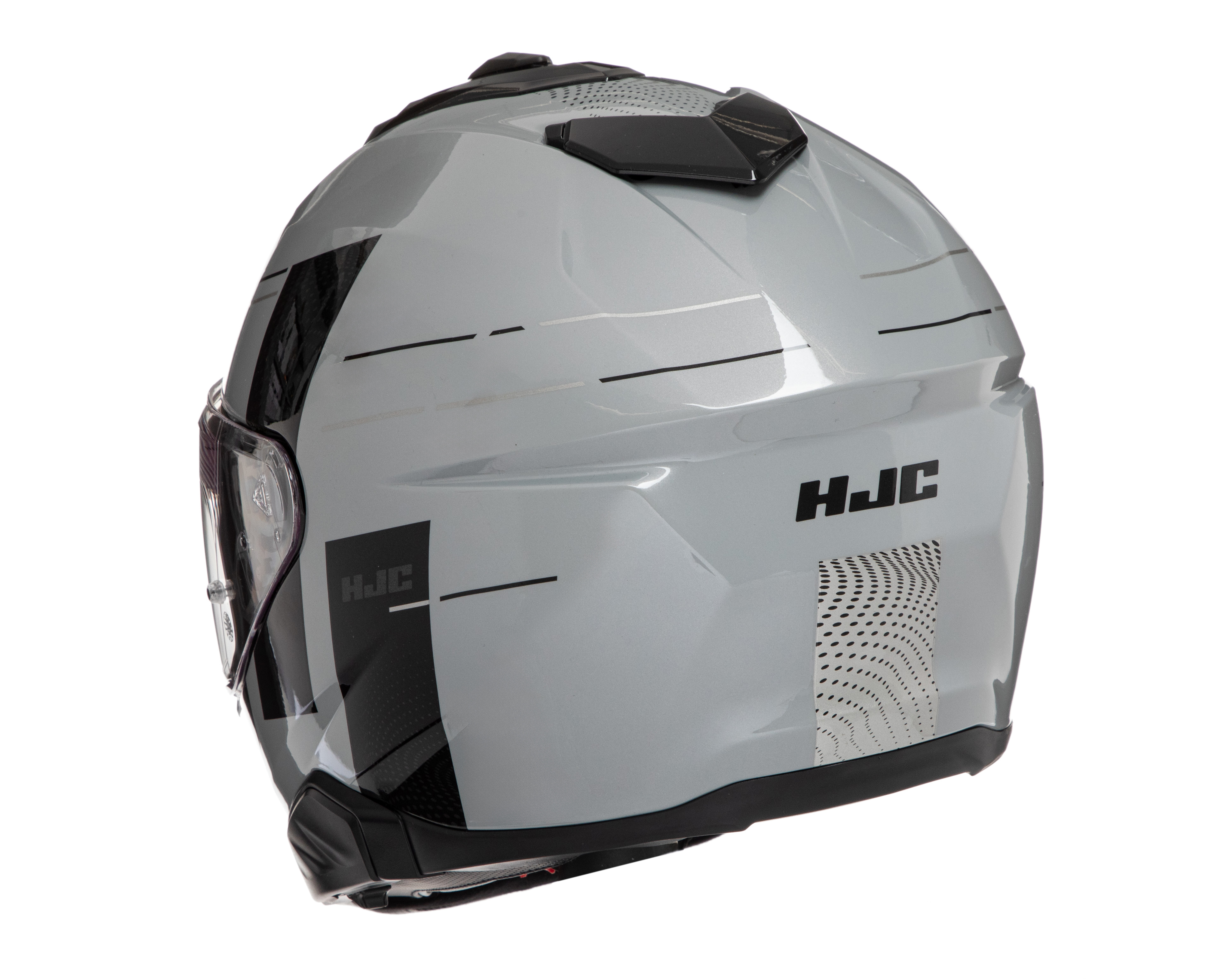 Foto 4 pulgar | Foto 3 | Casco para Motociclista HJC Grande Gris