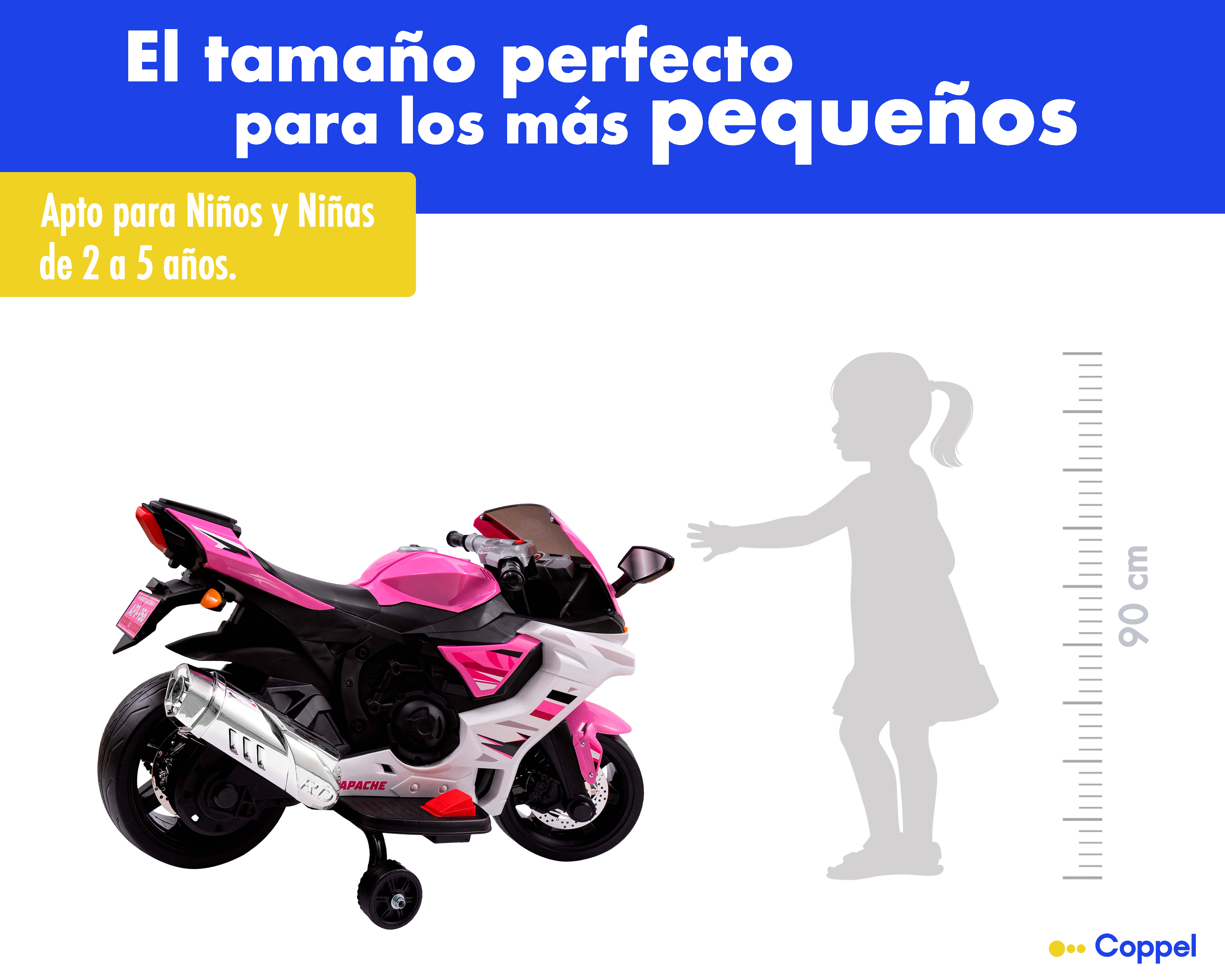 Foto 5 pulgar | Foto 5 | Montable Eléctrico Apache Rosa